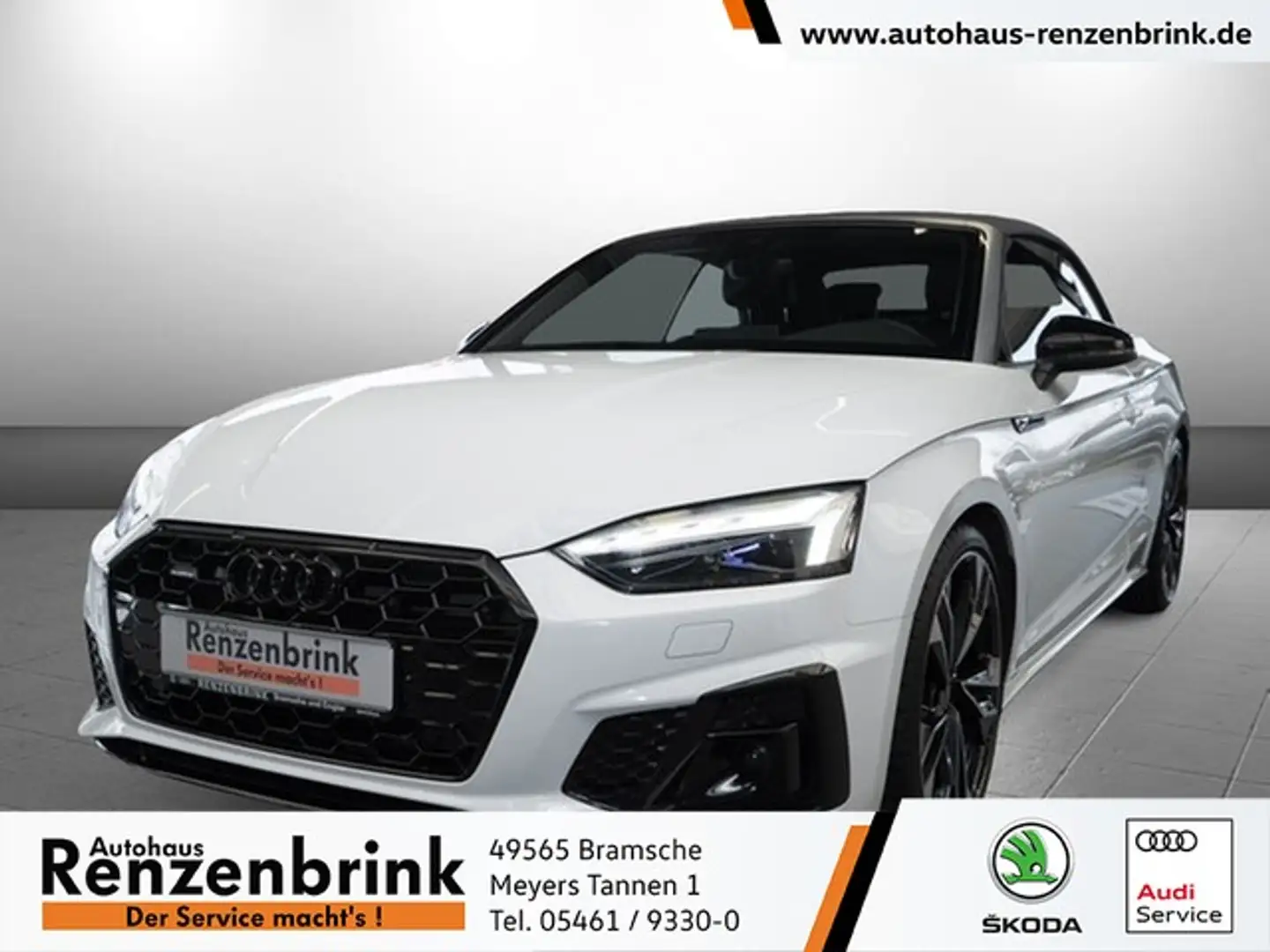 Audi A5 Cabriolet 40 TDI quattro S line MATRIX-LAISER+R... Weiß - 1