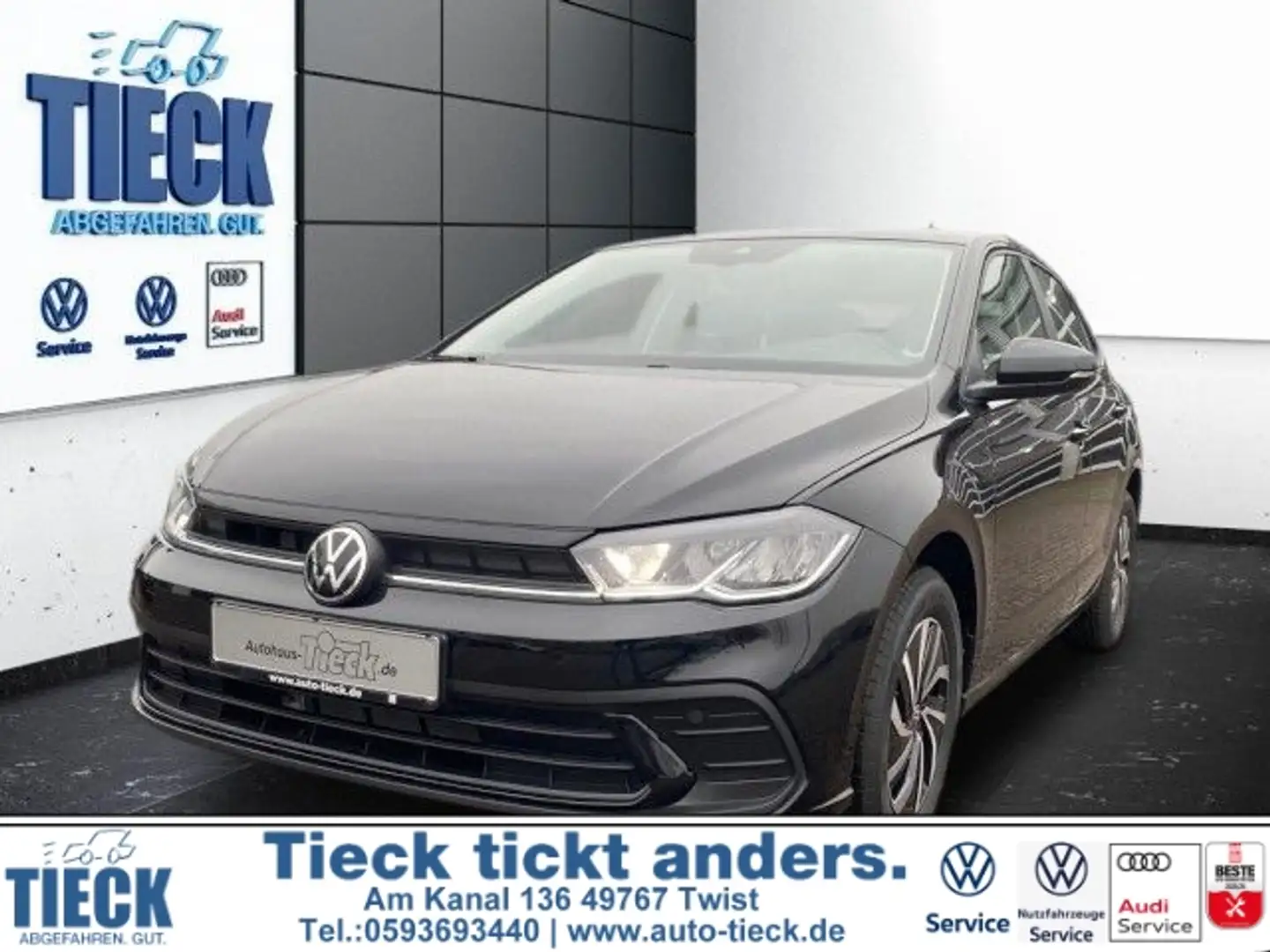 Volkswagen Polo 1.0 TSI 70 kW LED Sitzheizung LM APP Klima Negro - 1