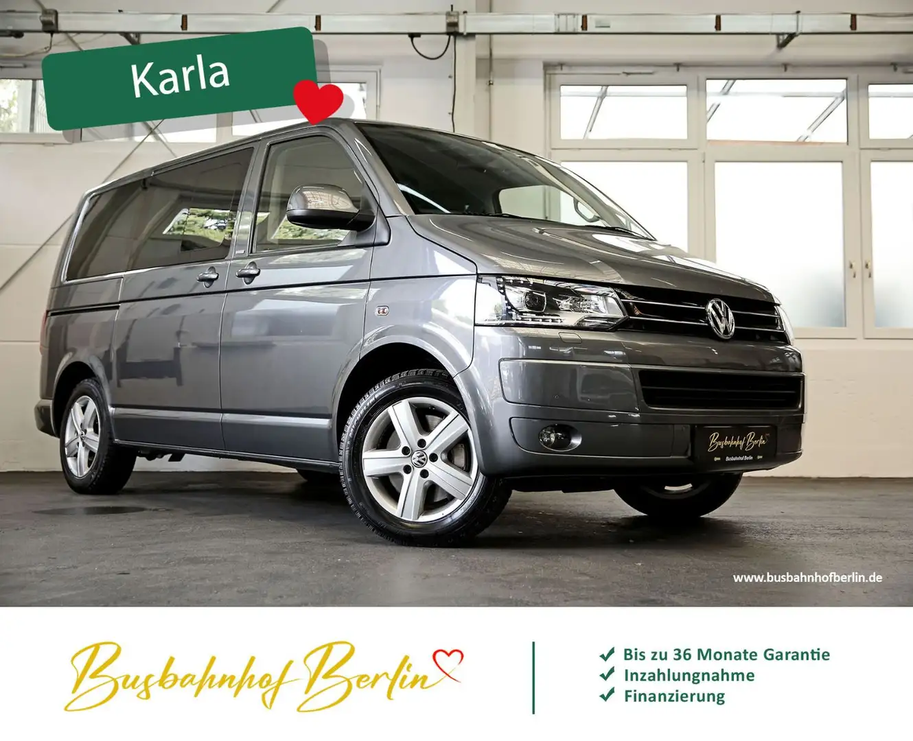 Volkswagen T5 Multivan 4 Motion BiXenon 2Sch.türen Standhzg Сірий - 2