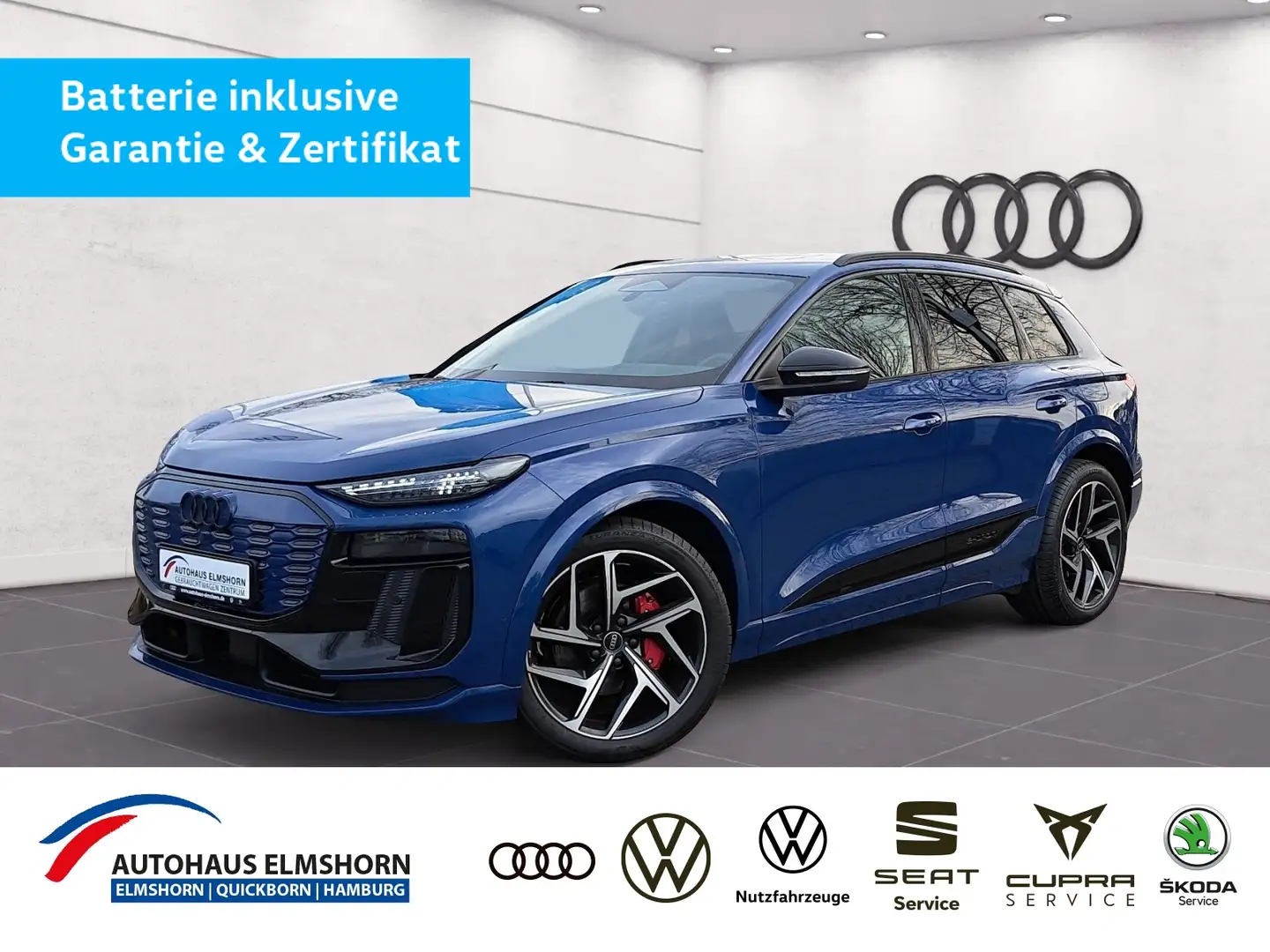 Audi Q6 e-tron edition one blue quattro AHK PANO B&O TECHPRO AIR Blau - 1