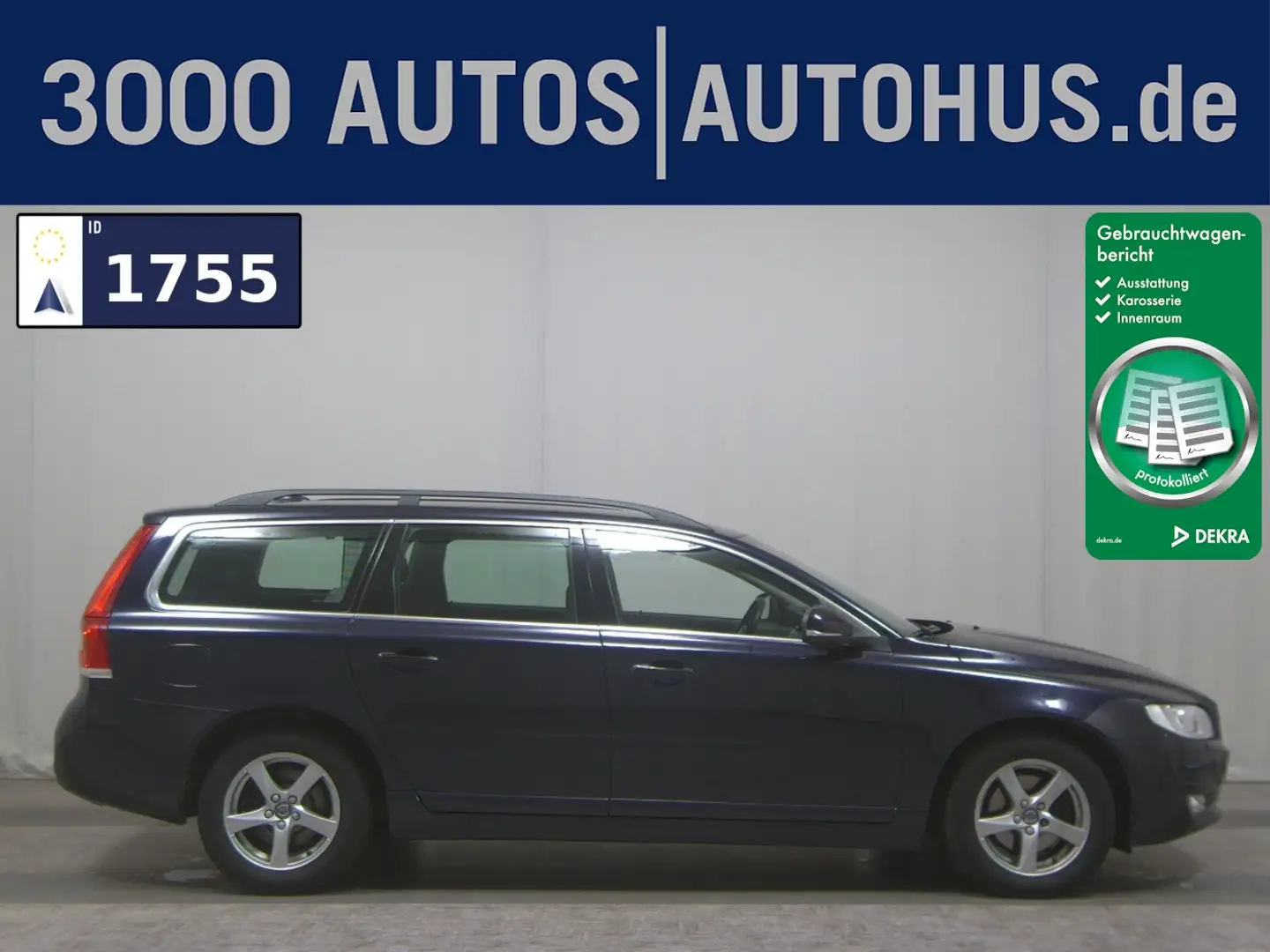 Volvo V70 D4 Kinetic AHK Navi Xenon Blau - 1