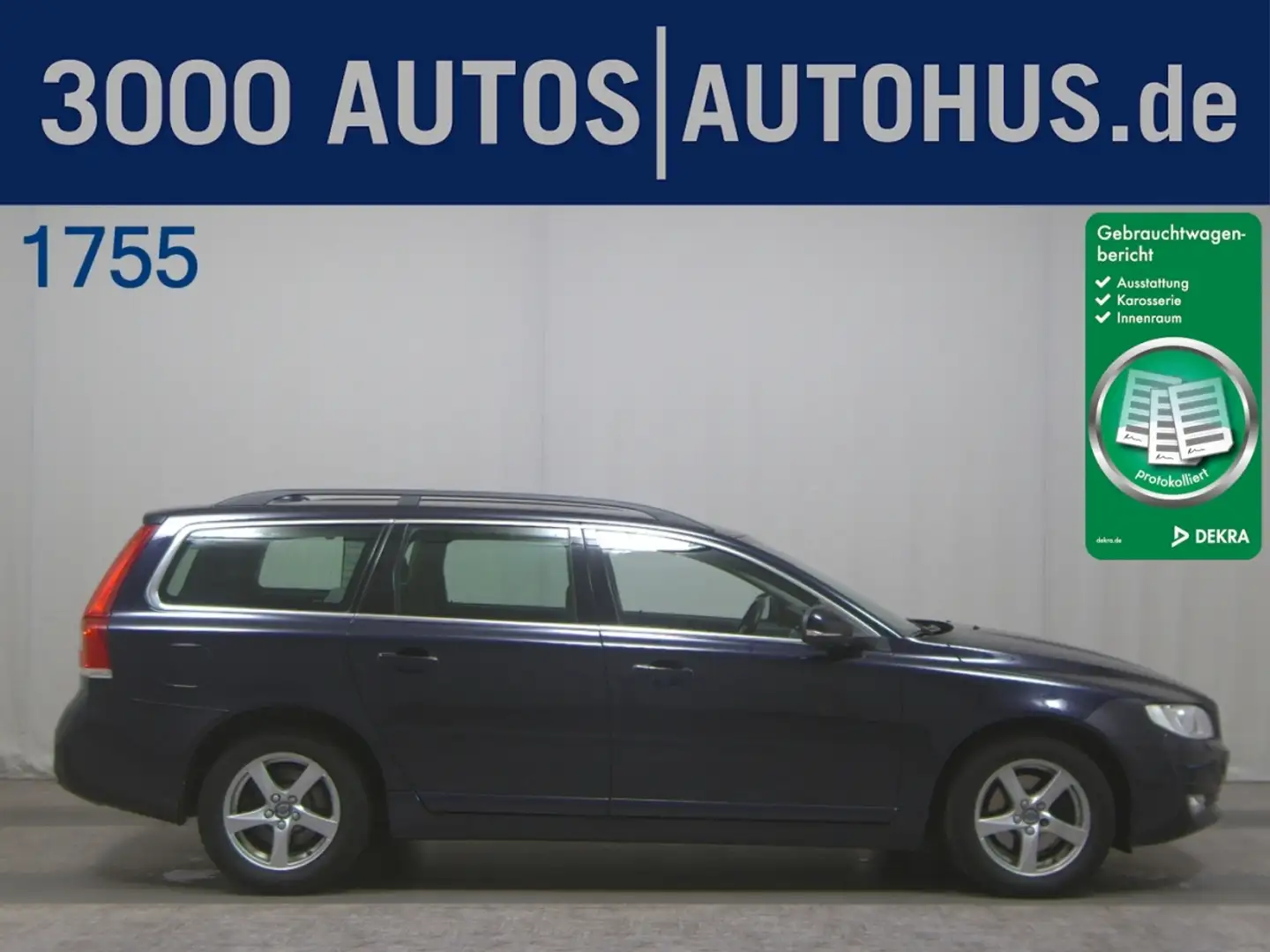 Volvo V70 D4 Kinetic AHK Navi Xenon Blau - 1