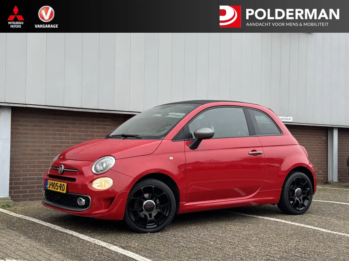 Fiat 500 Cabrio Sport 90pk 0.9 TwinAir T Sp. Rood - 1