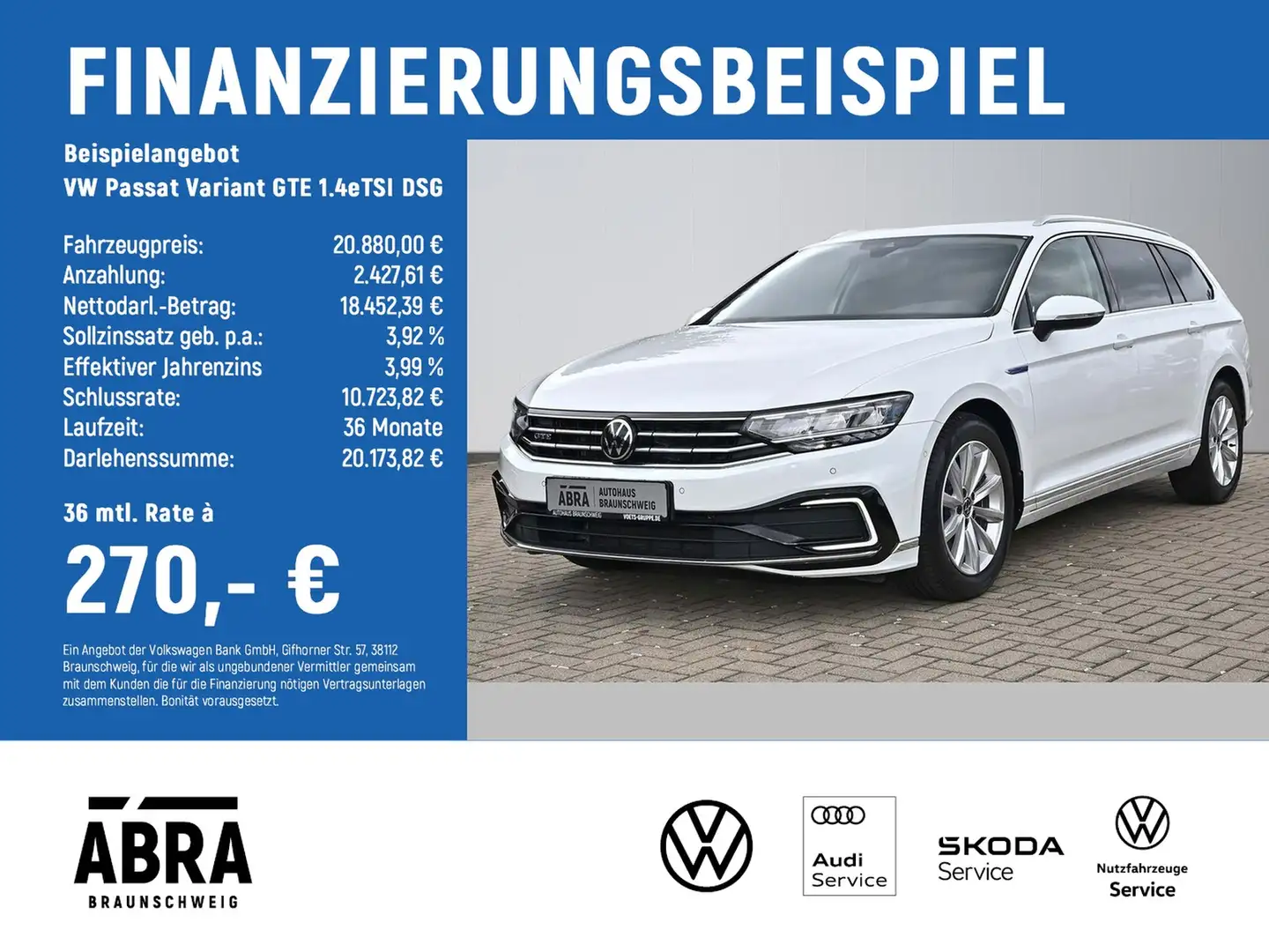 Volkswagen Passat Variant GTE 1.4eTSI DSG LED+NAV+ACC+LANE Weiß - 2
