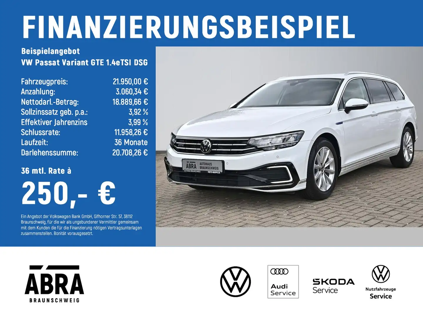 Volkswagen Passat Variant GTE 1.4eTSI DSG LED+NAV+ACC+LANE Weiß - 2
