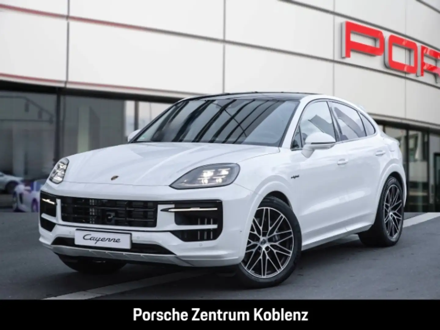 Porsche Cayenne E-Hybrid Coupe Black Edition Weiß - 1