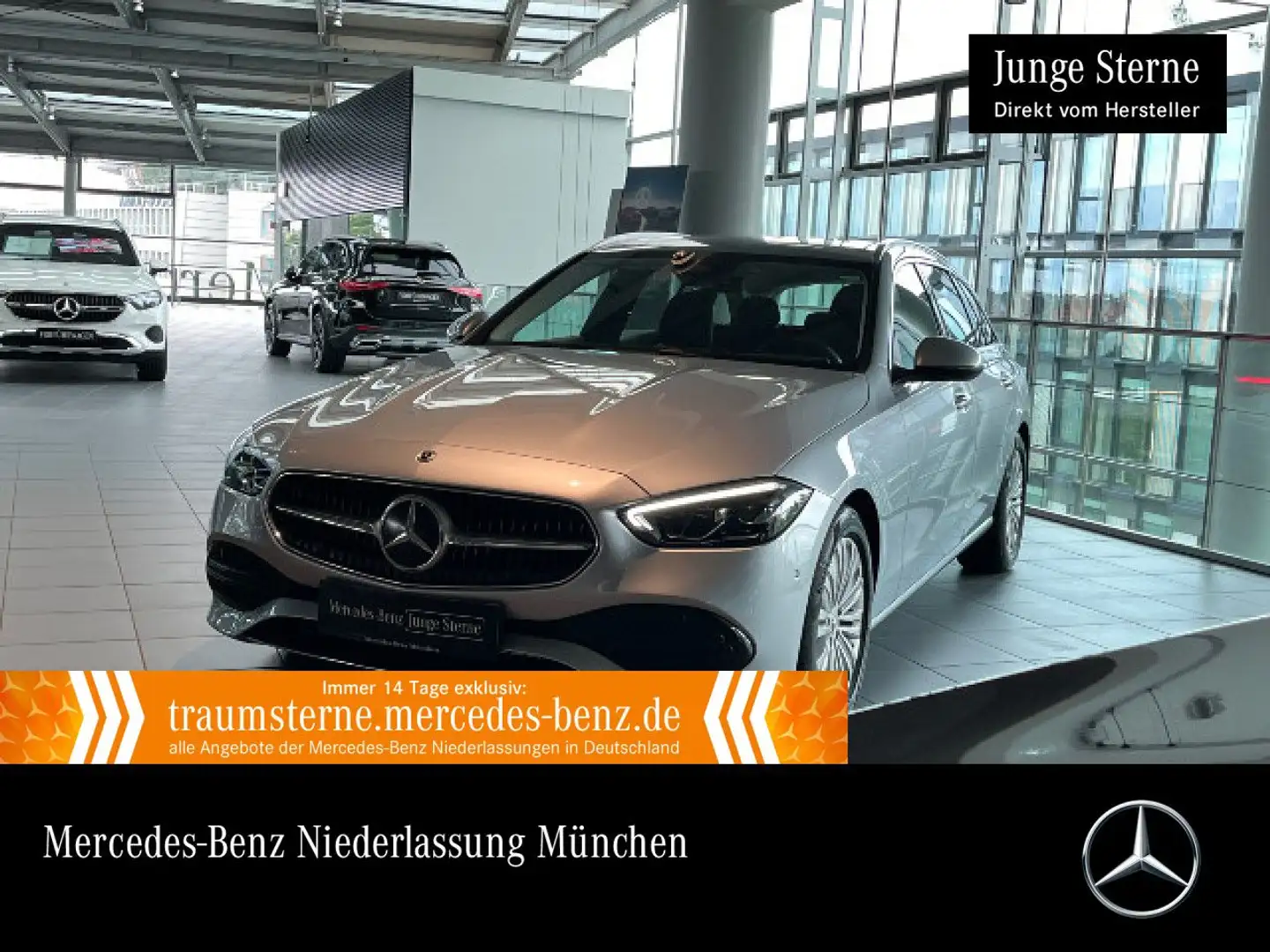 Mercedes-Benz C 200 d T AVANTG+LED+KAMERA+KEYLESS+9G Silber - 1