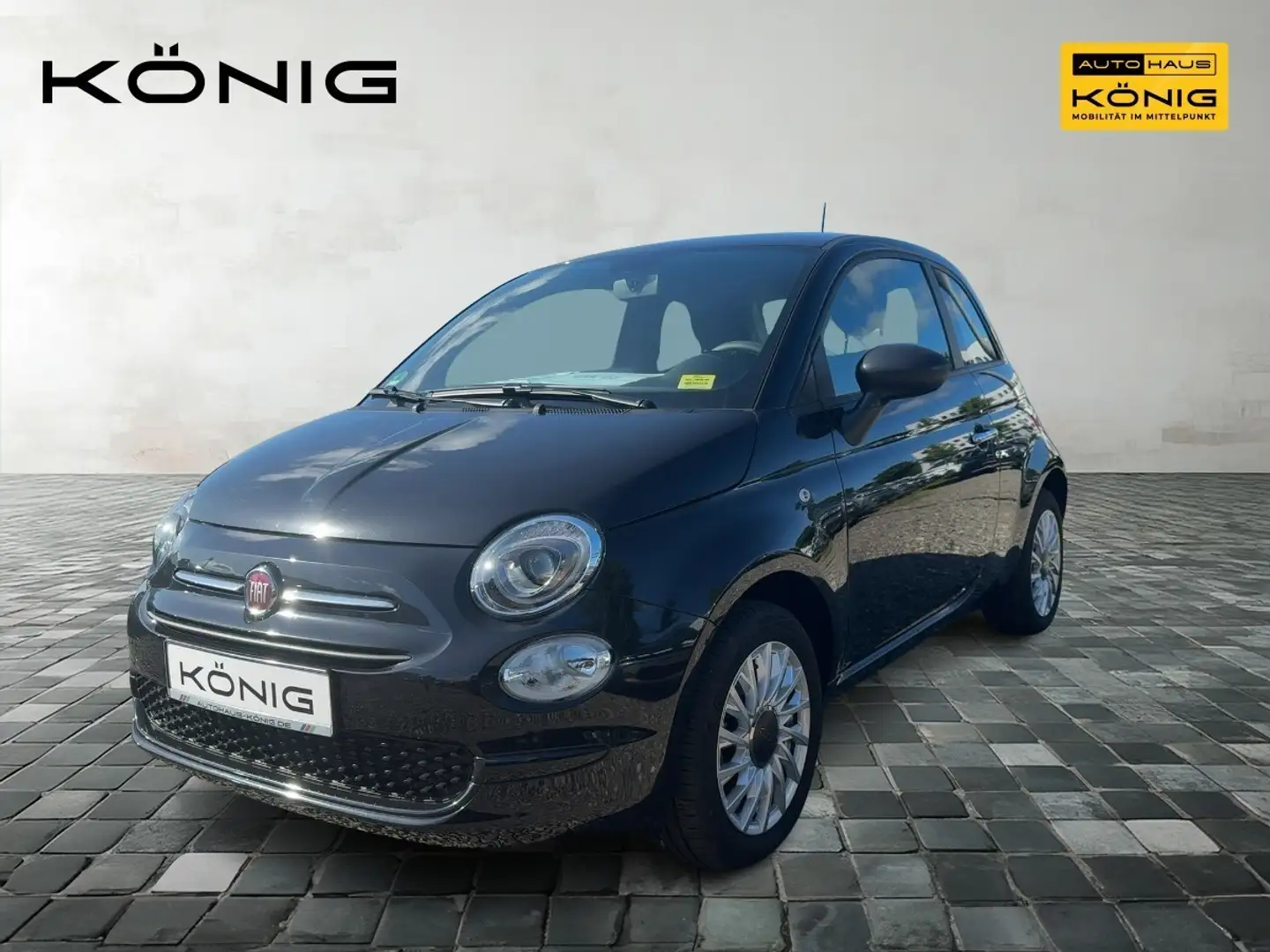 Fiat 500 Klima *CarPlay *Radio Schwarz - 1