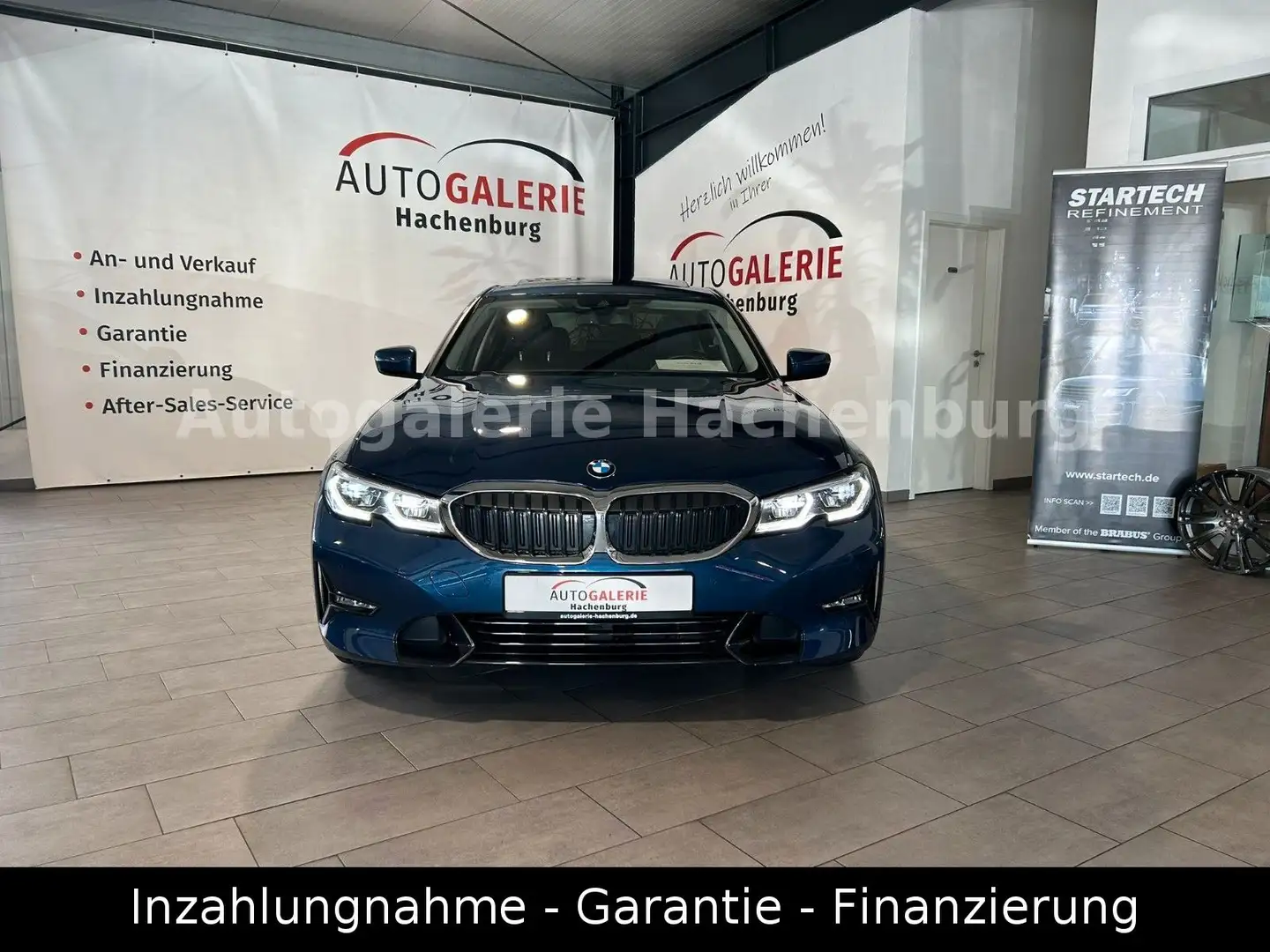 BMW 320 d Lim. Sport Line/1.Hd/FAST VOLL/GARANTIE/E6 Blau - 2