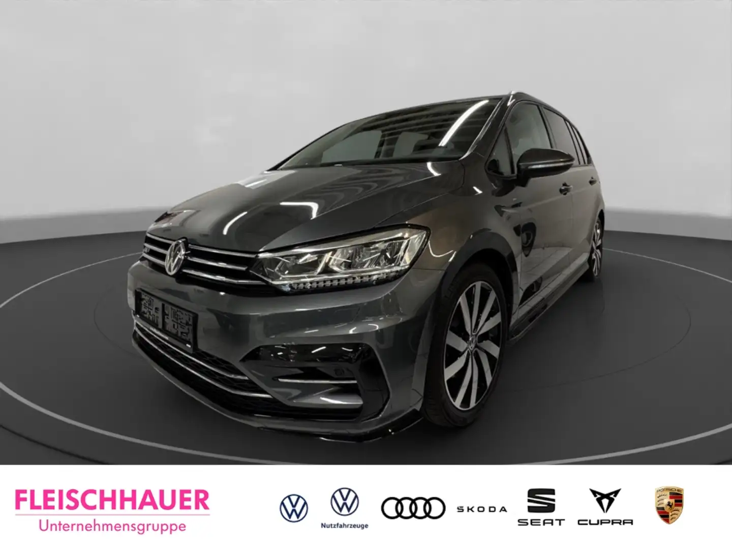Volkswagen Touran Join 1.5 TSI R-Line Navi+LED+AHK+18''+ACC+App-conn Grijs - 1