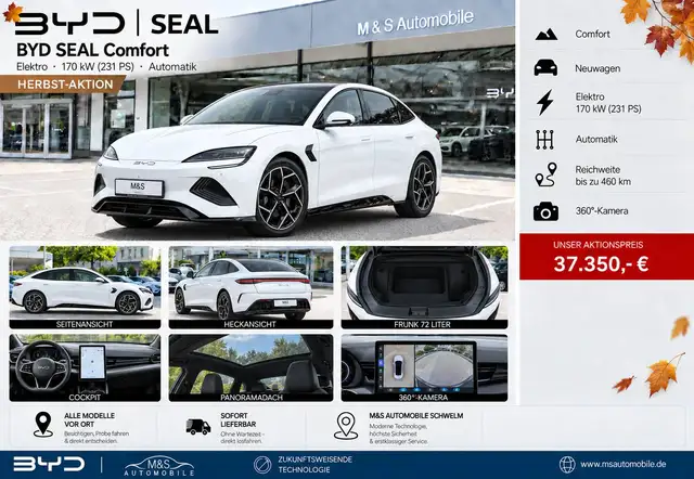 BYD Seal SEAL Comfort °6 Jahre Werks Garantie-Sofort verfügbar in versch. Farben°