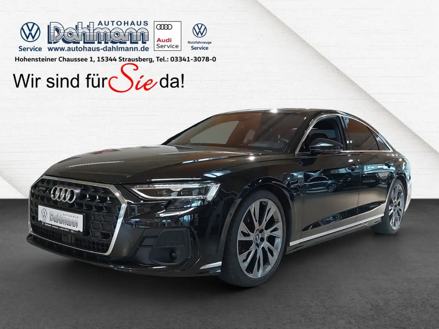 Audi A8 50 TDI quattro SLINE MATRIX PANO HUD AHK B&O Schwarz - 1