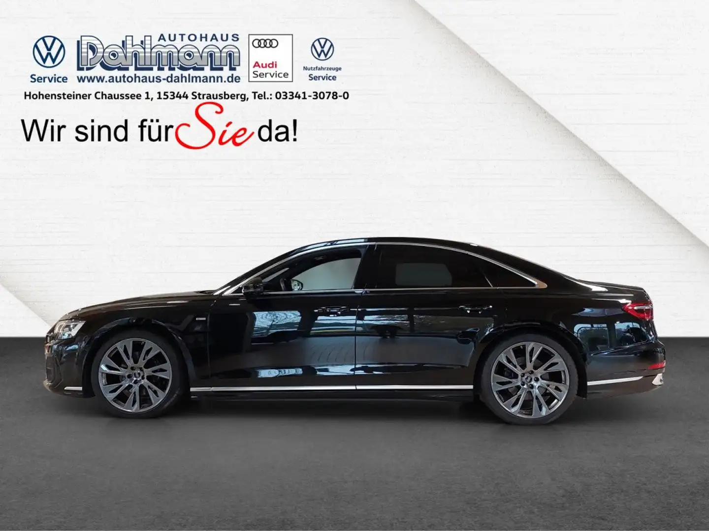 Audi A8 50 TDI quattro SLINE MATRIX PANO HUD AHK B&O Schwarz - 2