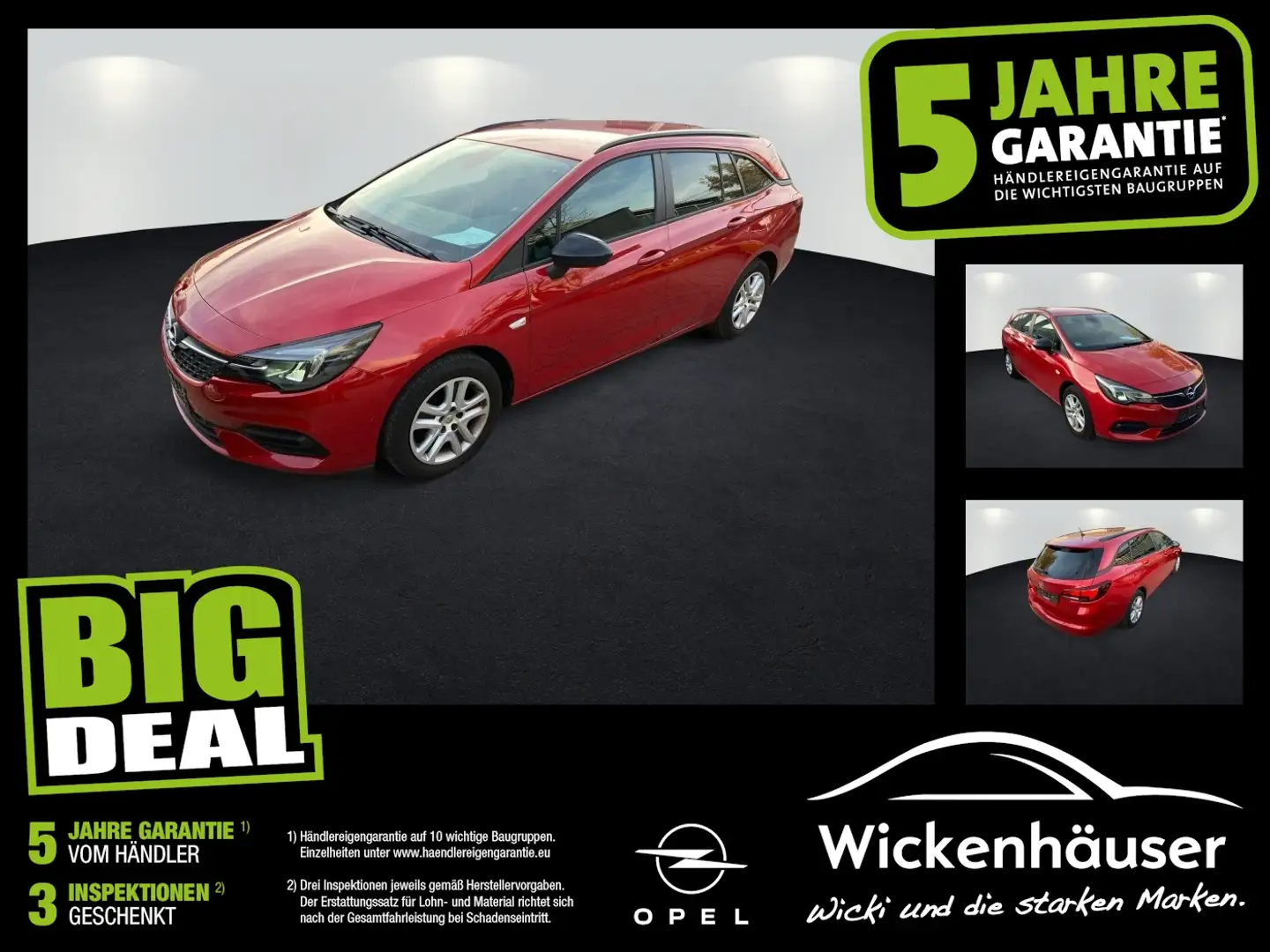 Opel Astra K ST 1.2T Edition LED+Kamera+WinterPaket Rot - 1