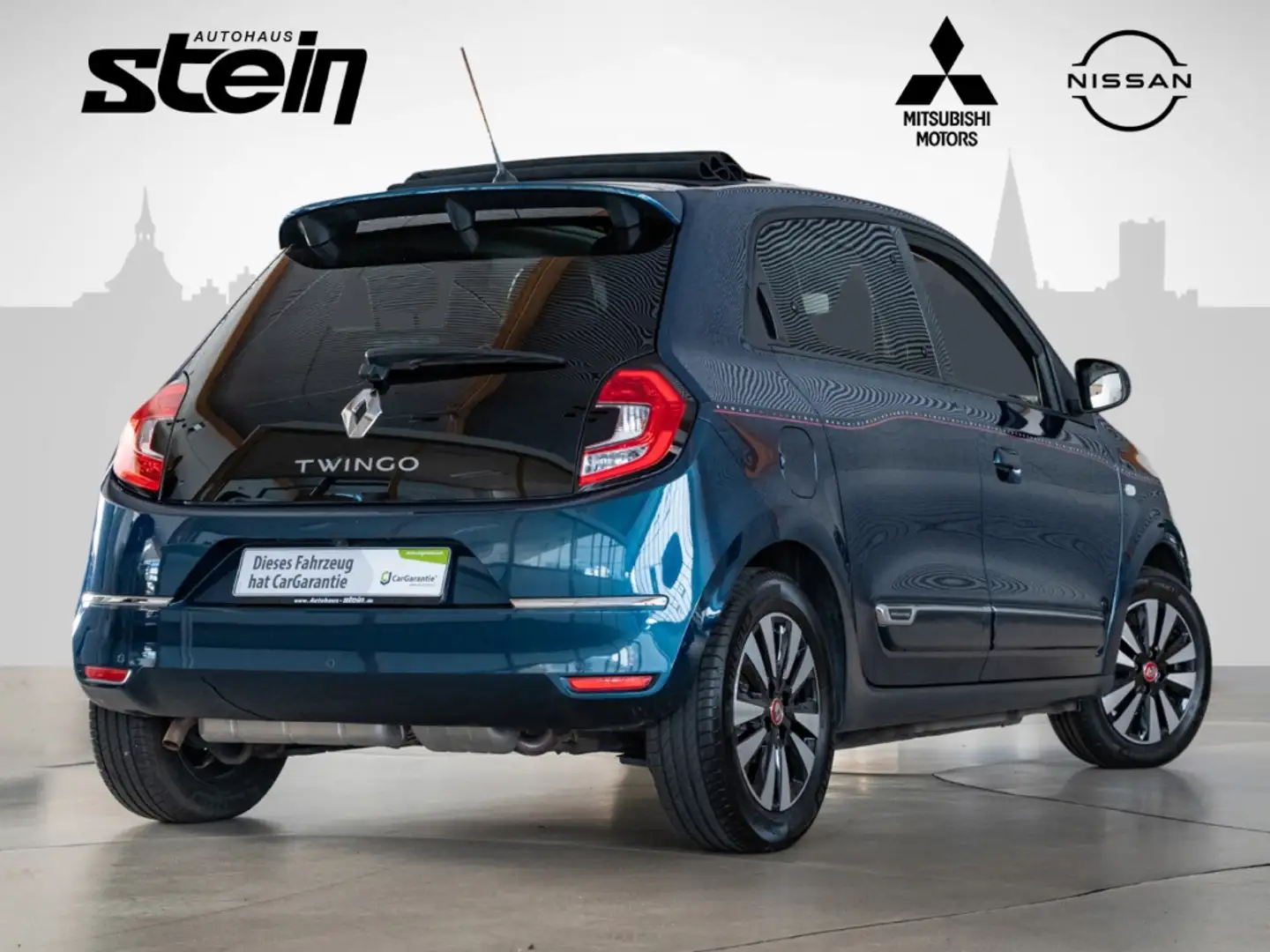 Renault Twingo 1.0 SCe 65 Signature Faltdacch Klimaautom. Dyn. Ku Blau - 2