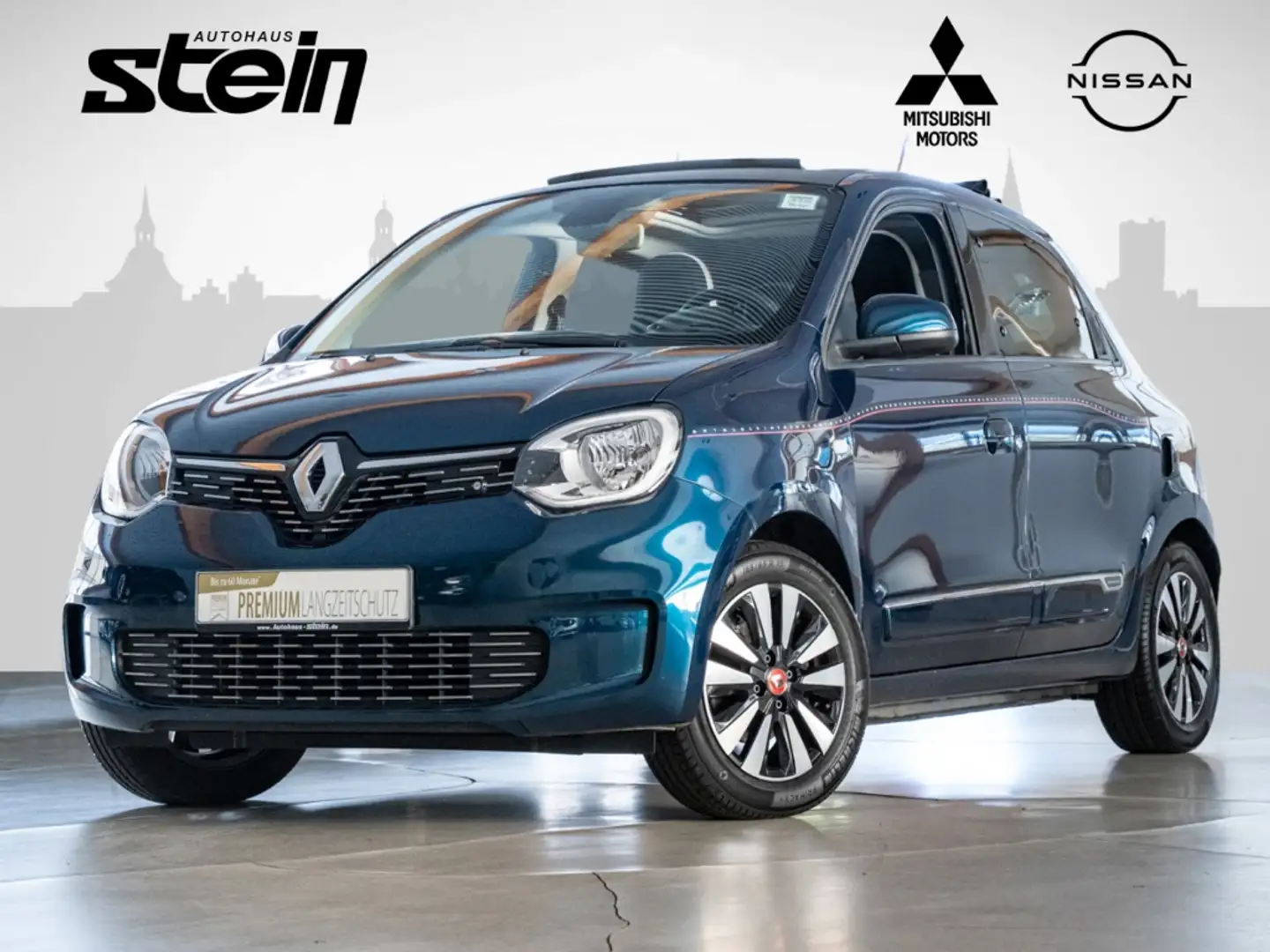 Renault Twingo 1.0 SCe 65 Signature Faltdacch Klimaautom. Dyn. Ku Blau - 1