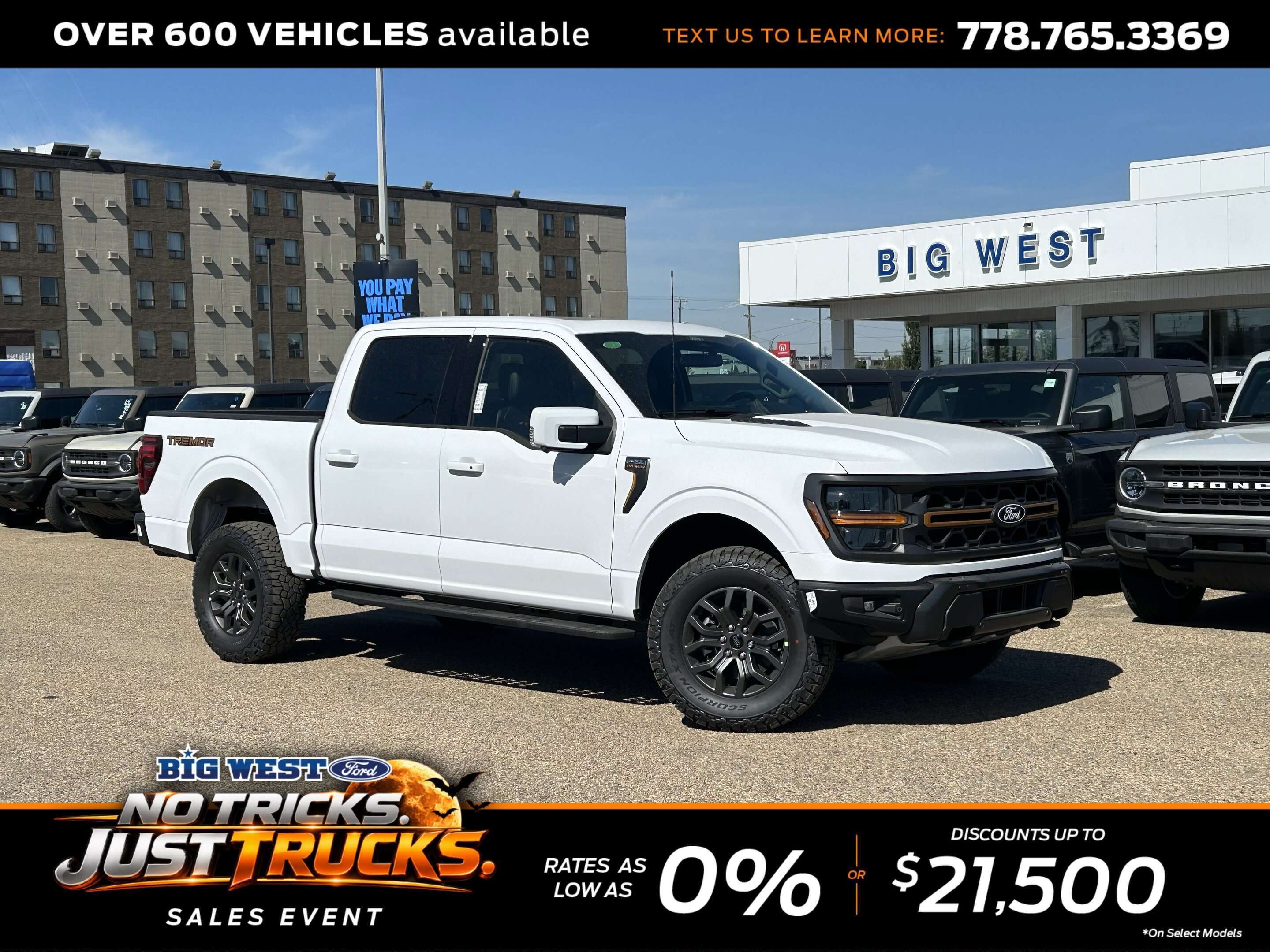 White 2026 Ford F-150 Pickup Truck Four-Wheel Drive Automatic