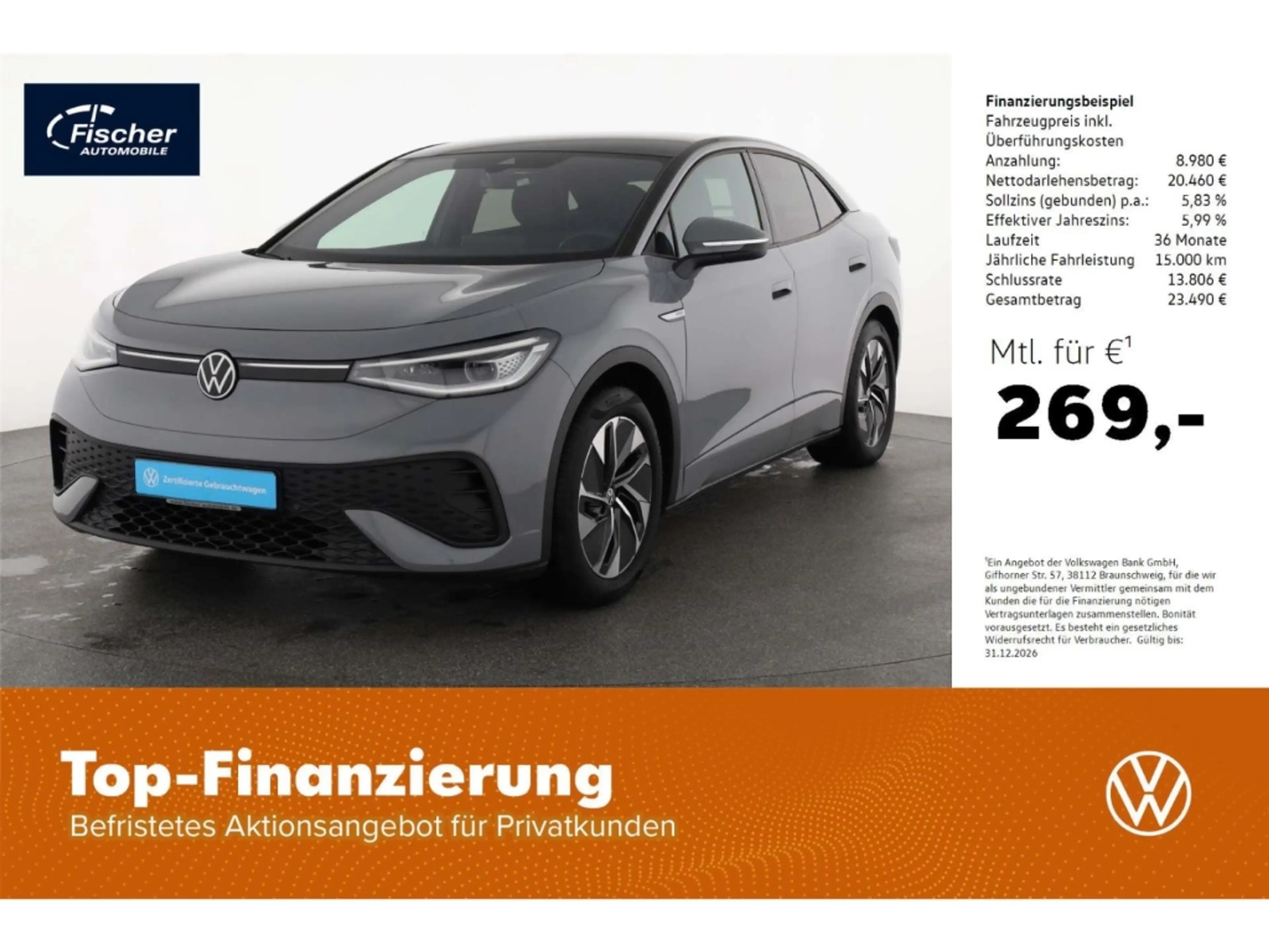 Volkswagen ID.5 Pro Performance 77kWh NAV/Matrix/AHK/RFK/19