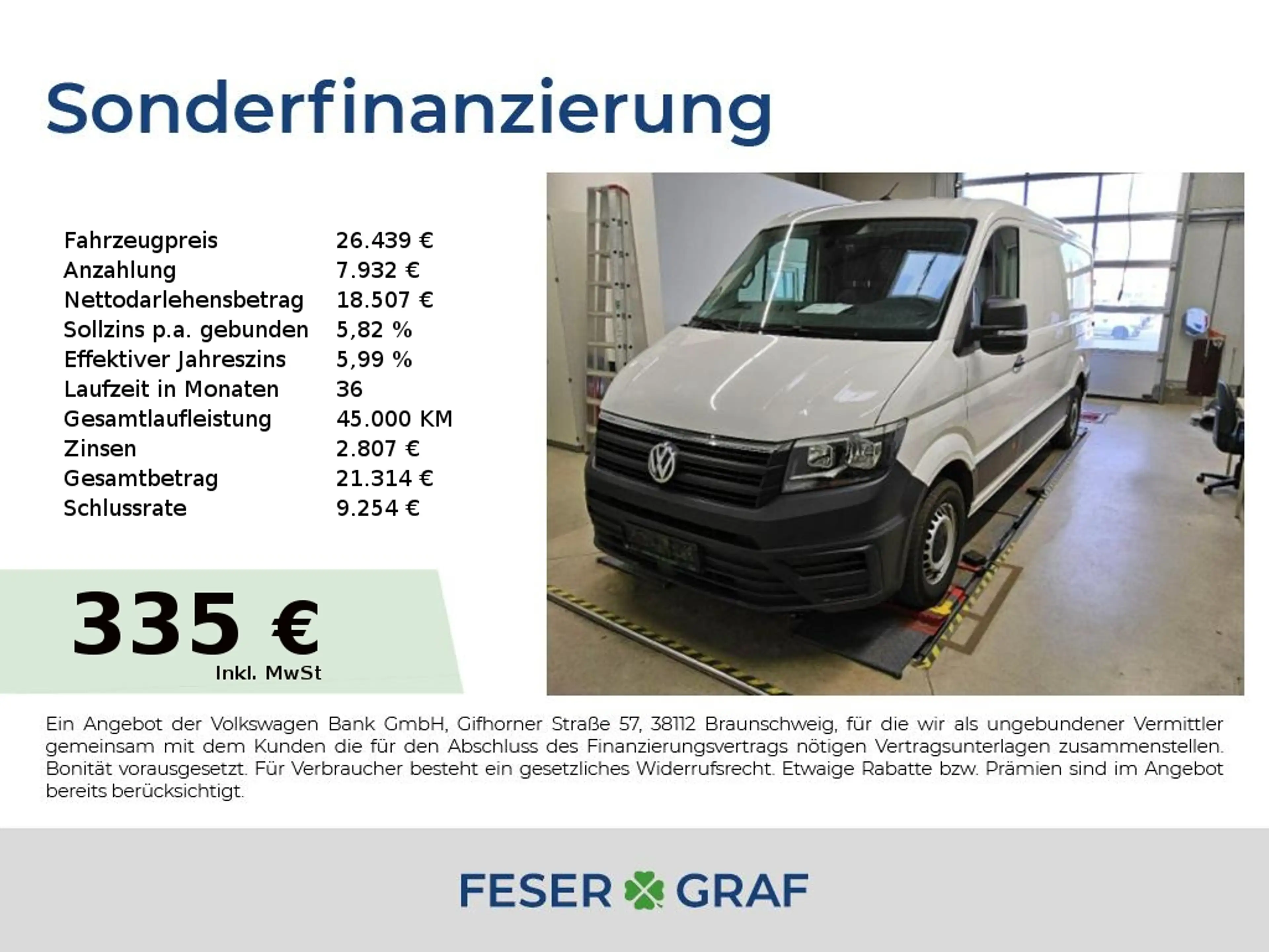 Volkswagen Crafter AHK/Klima/Rear View/App Conect