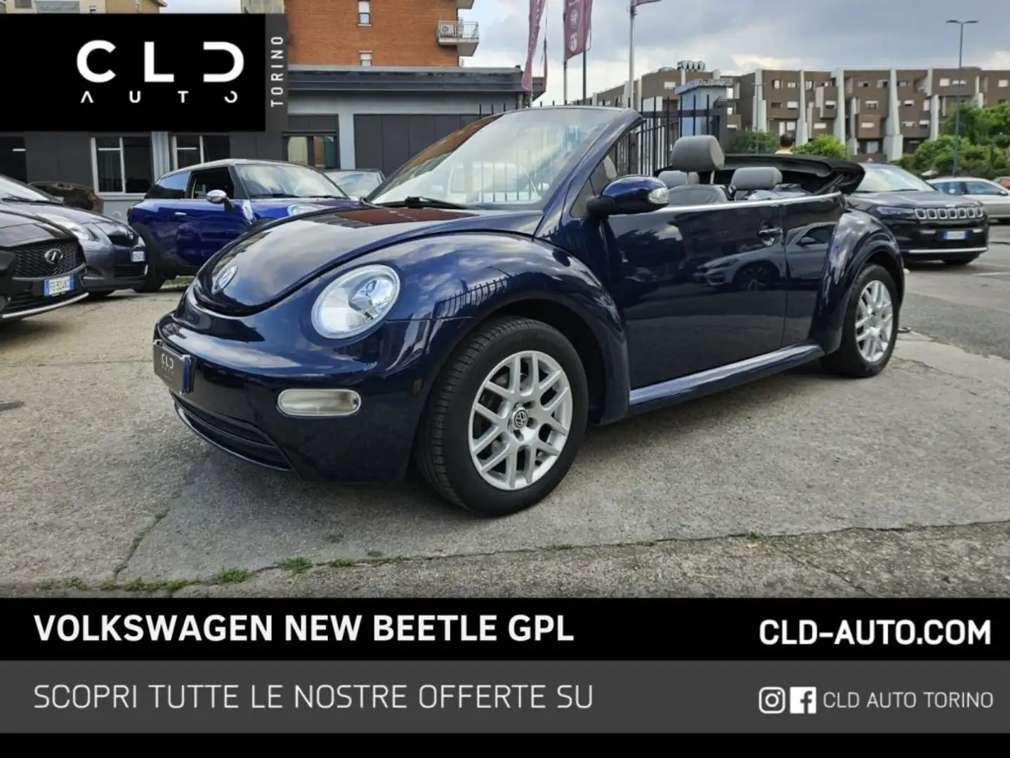 Volkswagen New Beetle 1.6 Cabrio GPL Blu/Azzurro - 1