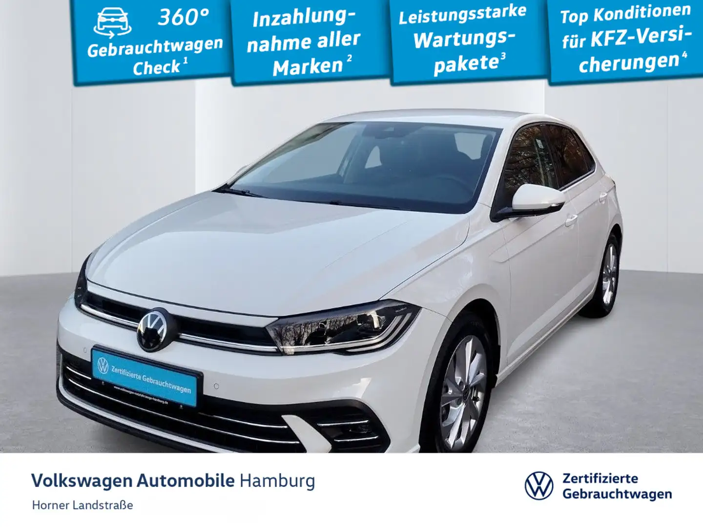 Volkswagen Polo Style 1.0 TSI Alu Sitzheizung Einparkhilfe Weiß - 1