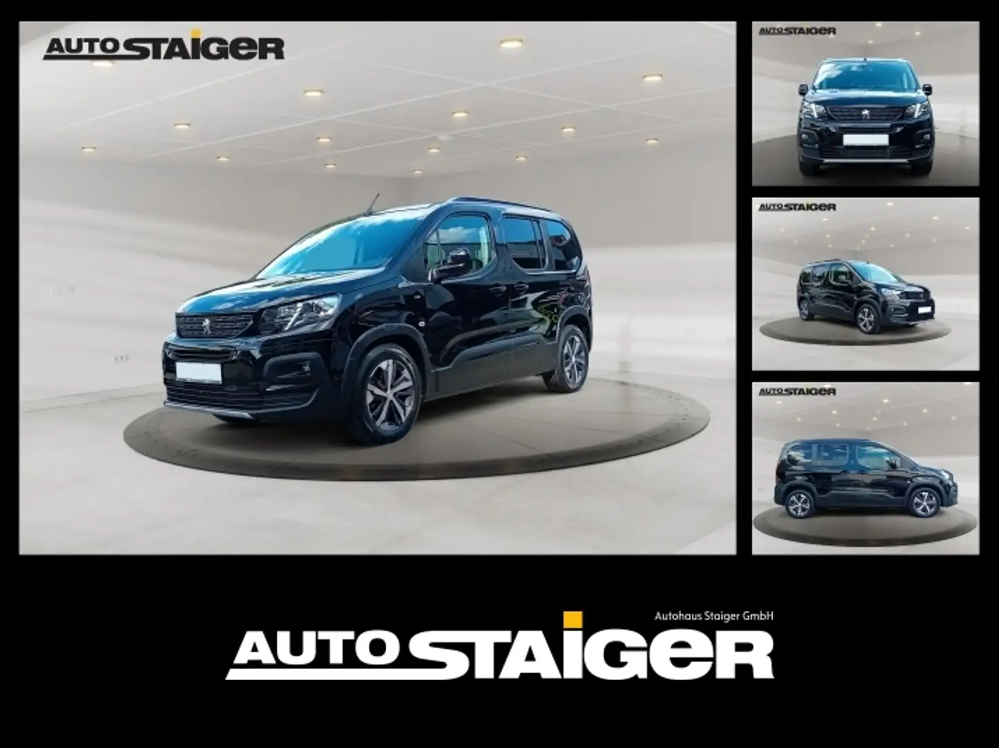 Peugeot Rifter 136 L1 GT Elektromotor FLA SpurH KAM PDC Schwarz - 1