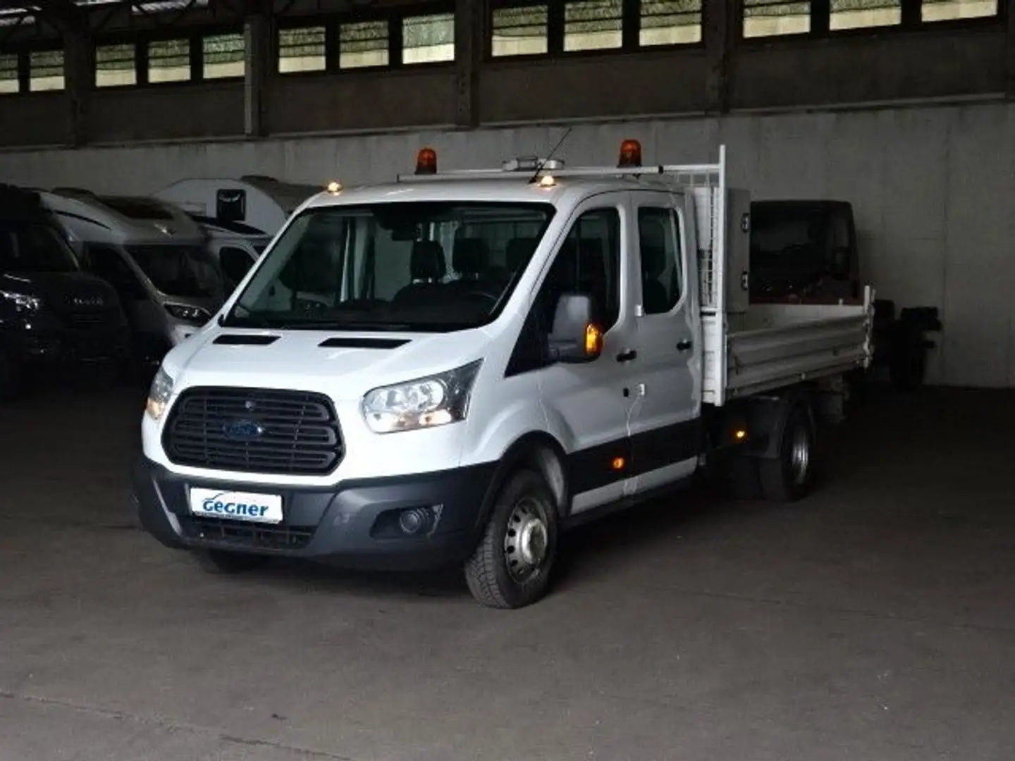 Ford Transit DoKa Kipper 350 L4 AHK Weiß - 2
