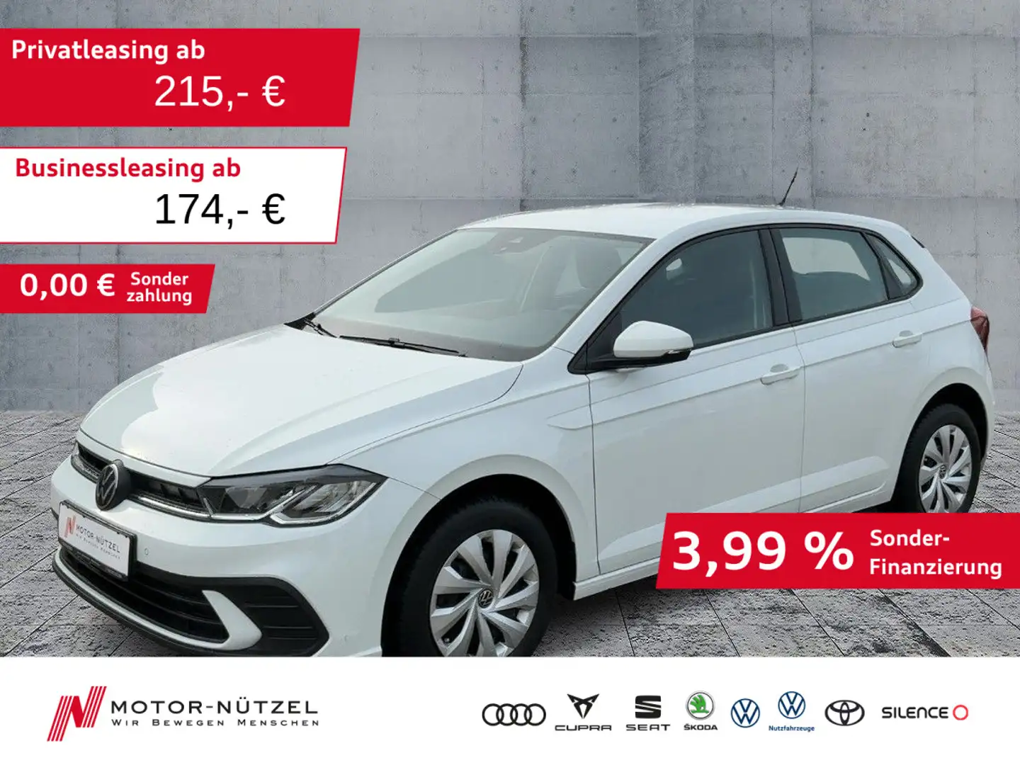 Volkswagen Polo 1.0 MPI LED+APP+SHZ+2xPDC+DAB+MFL+VC Weiß - 1