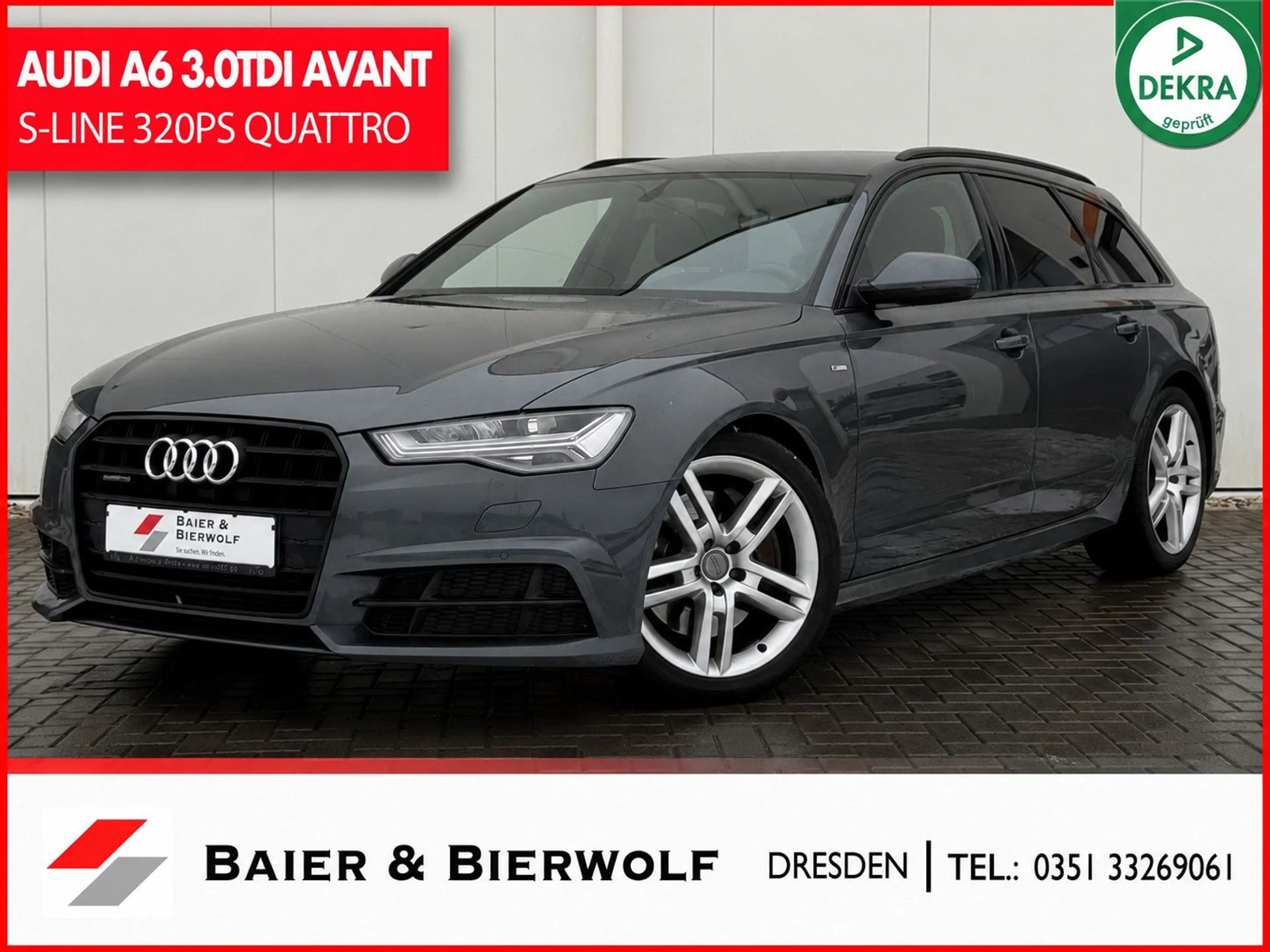Audi A6 Avant 3.0TDI QUATTRO LED KEYLESS S-LINE BLACK