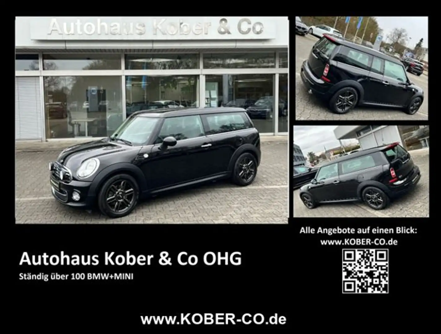 MINI Cooper Clubman D  HARMANN/KARDON+PDC+SHZ+LMR+NSW Negro - 1
