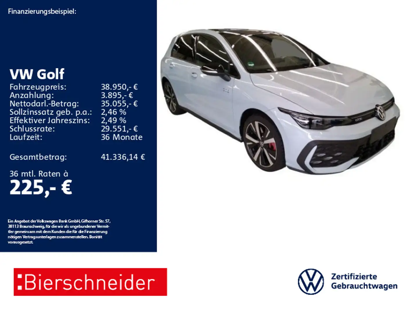 Volkswagen Golf GTE 8 1.5 TSI DSG eHybrid GTE Black 18 DCC AHK Blau - 1