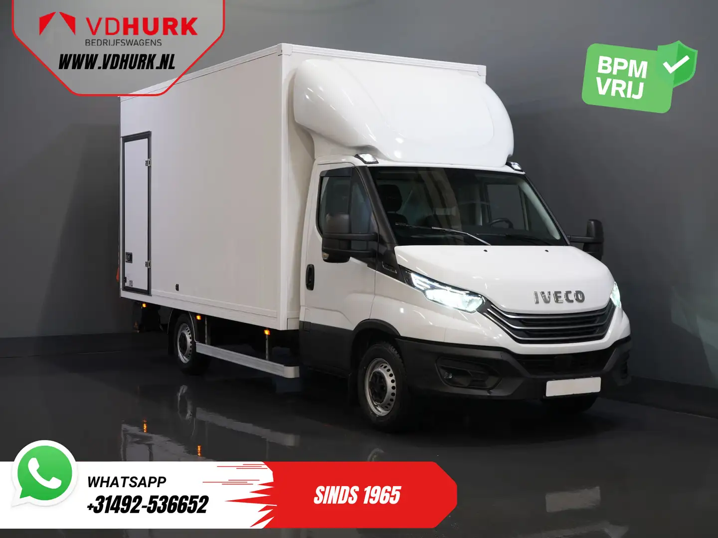 Iveco Daily 35S18HV 3.0 Aut. ZF BPM VRIJ! Bakwagen Laadklep/ L Blanc - 1
