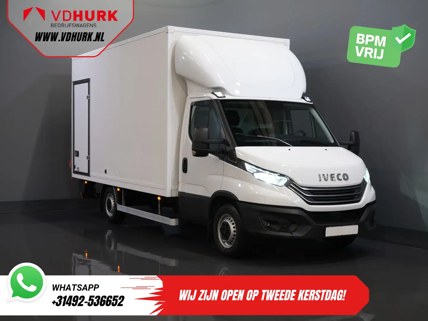 Iveco Daily 35S18HV 3.0 Aut. ZF BPM VRIJ! Bakwagen Laadklep/ L Blanc - 1