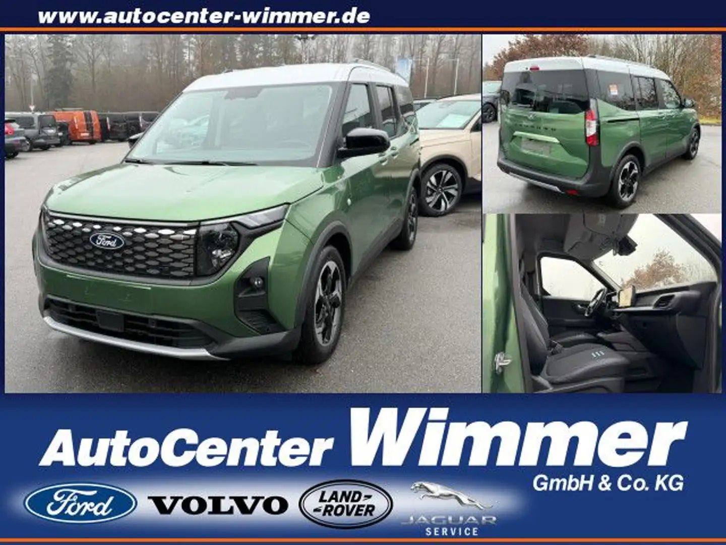 Ford Tourneo Courier 54 kWh ACTIVE Klima el. Fenster Green - 1