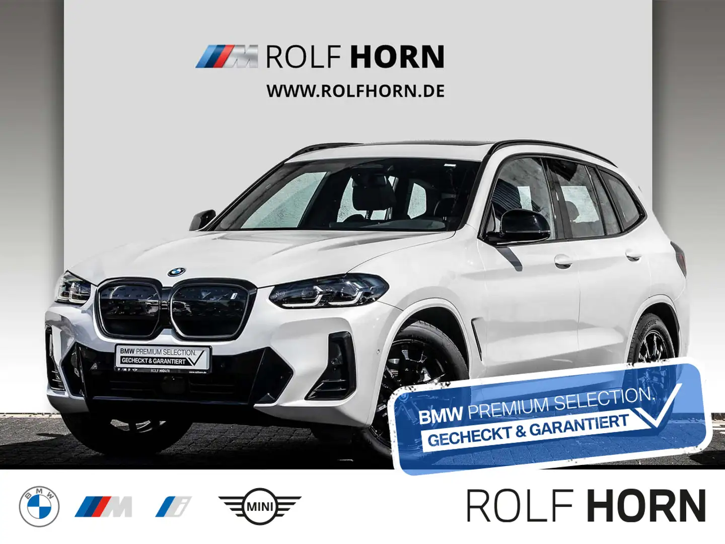 BMW iX3 ix3 80KWH Inspiring Klimaaut. AHK RfKamera Navi. Weiß - 1