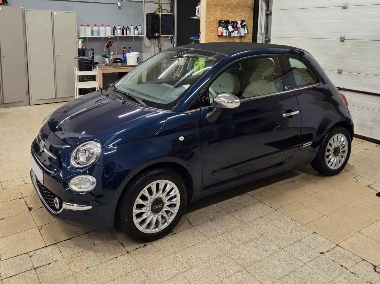 Fiat 500C 500 C 1.2 8V Lounge Blauw - 1