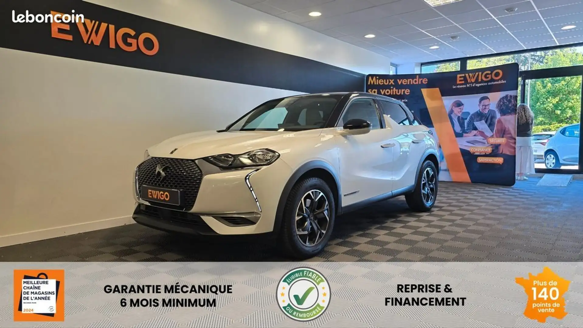 DS Automobiles DS 3 Crossback automobiles 1.2 puretech 155 so chic bva + kit distribution fait Blanc - 1