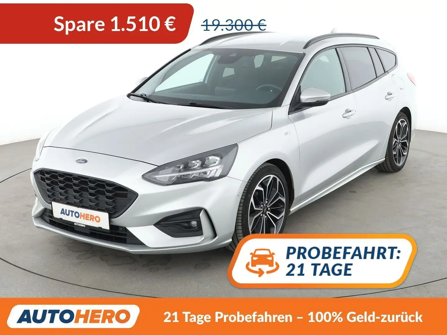 Ford Focus 1.5 EcoBlue TDCi ST-Line Aut*NAVI*LED*TEMPO*CAM* Silber - 1