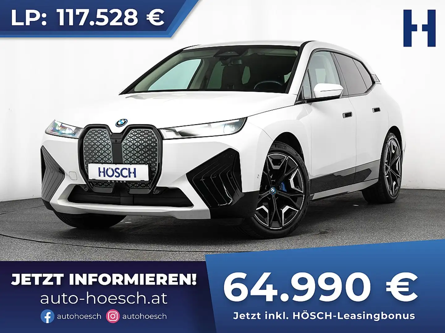 BMW iX xDrive50 Sportpaket SCHNÄPPCHEN -45% Weiß - 1
