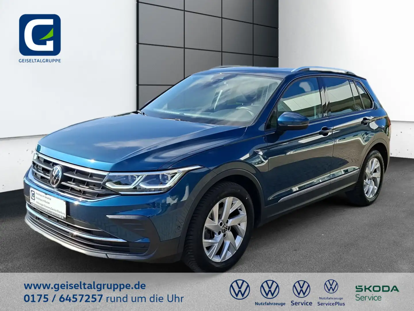 Volkswagen Tiguan 1.5 TSI Active *LED*AHK*NAVI*PANO*STANDH*ACC*SHZ*PDC* Bleu - 1