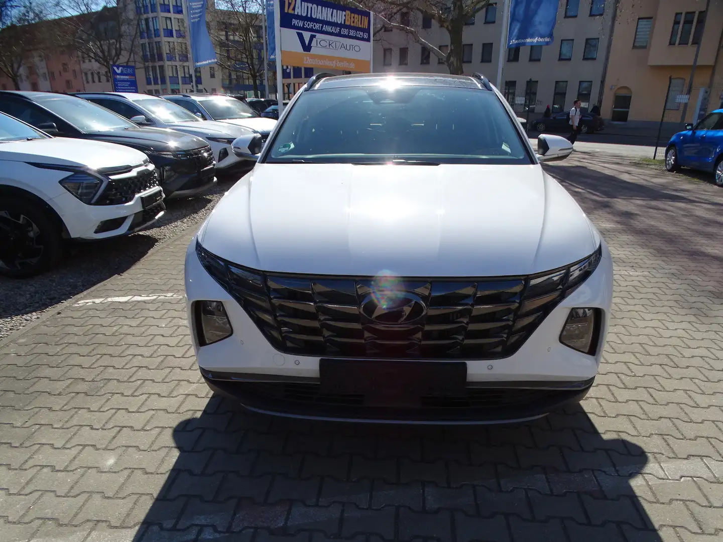 Hyundai TUCSON 1.6 Trend Mild Hybrid 4WD AHK , Auto. Bianco - 2