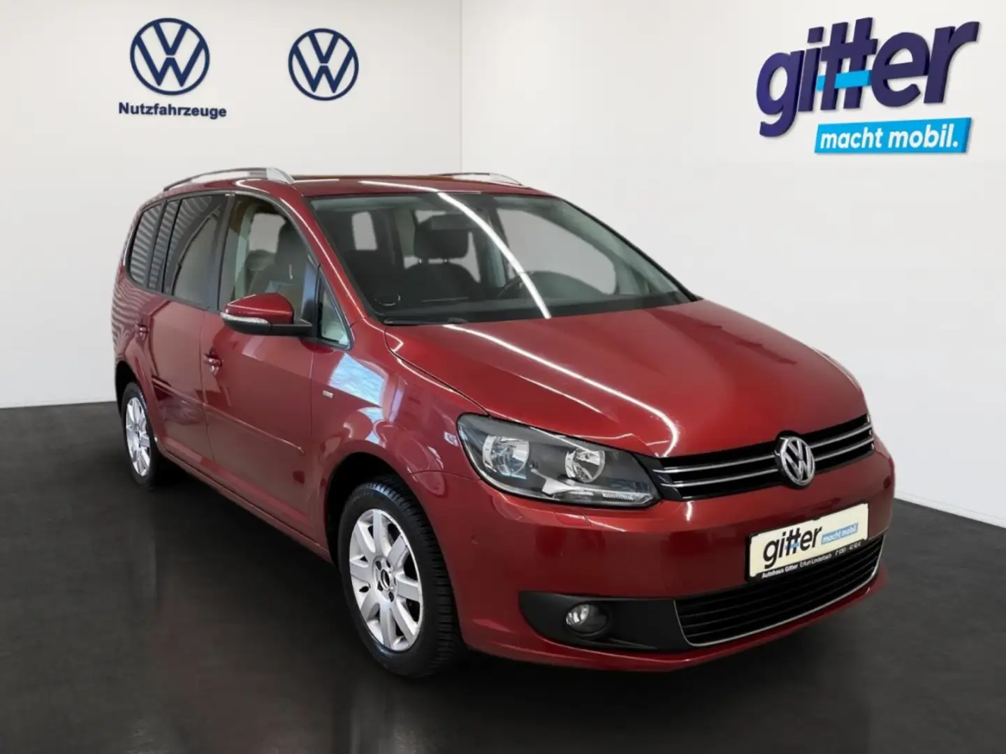 Volkswagen Touran Cup 1.6 TDI 7-Sitzer AHK-abnehmbar Mehrzonenklima Червоний - 2