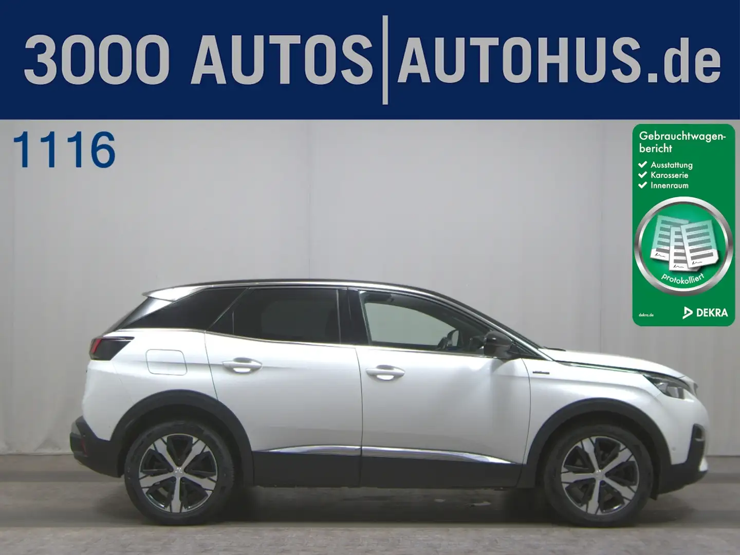 Peugeot 3008 BlueHDi 130 GT-Line Navi LED RFK SHZ Weiß - 1