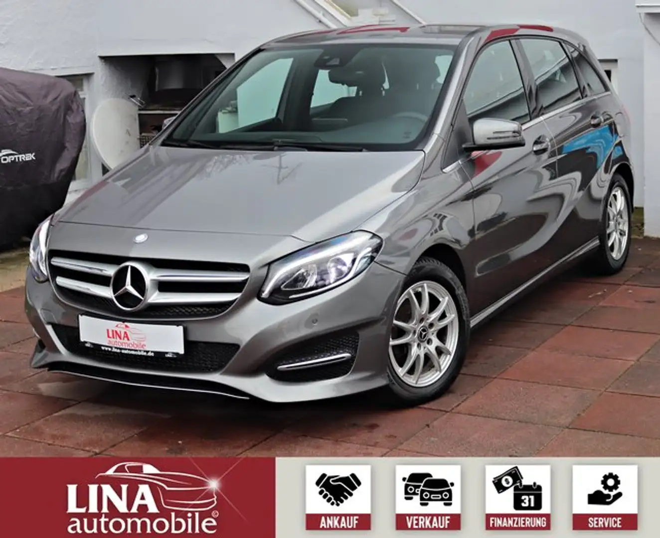 Mercedes-Benz B 180 d 2.Hd KAMERA*LED*Leder* Grijs - 1