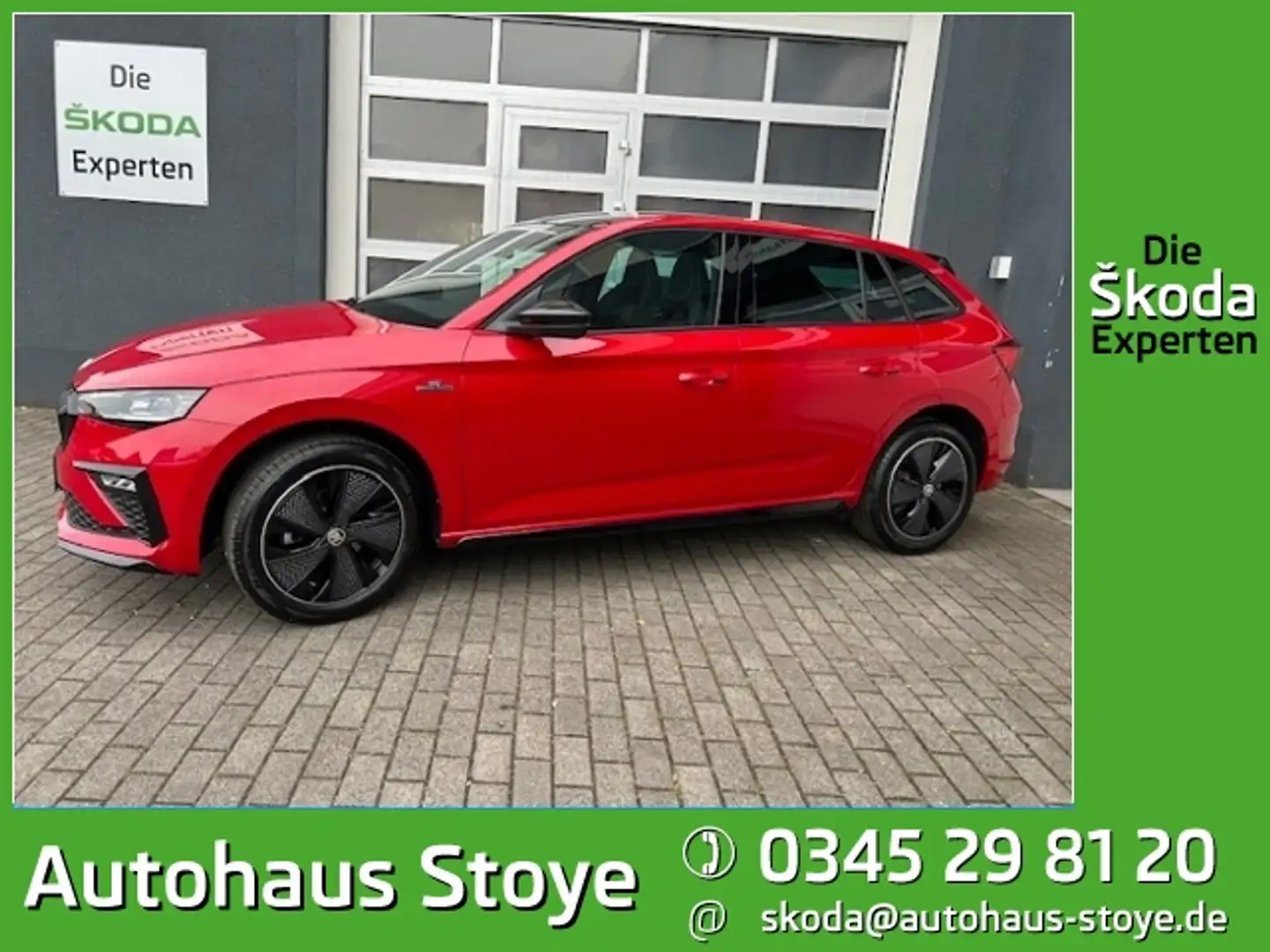 Skoda Scala Monte Carlo 1.5 TSI DSG AHK;5 JAHRE GARANTIE;BFS; Rot - 1