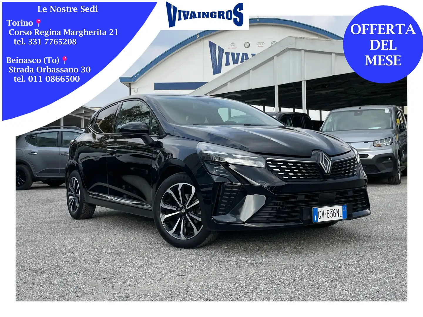 Renault Clio 1.0 Tce Techno 90CV - IDEALE PER NEOPATENTATI Nero - 1