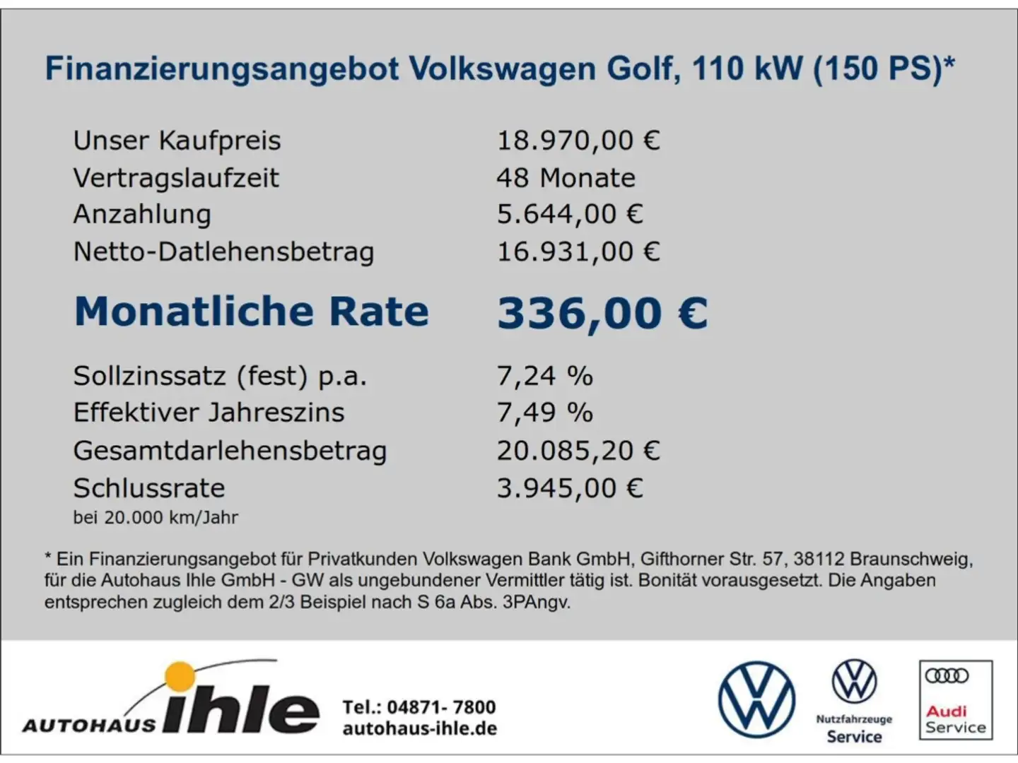 Volkswagen Golf VII Highline 2,0 TDI DSG PANO.DACH+R-FAHRKAMERA+AC Noir - 2