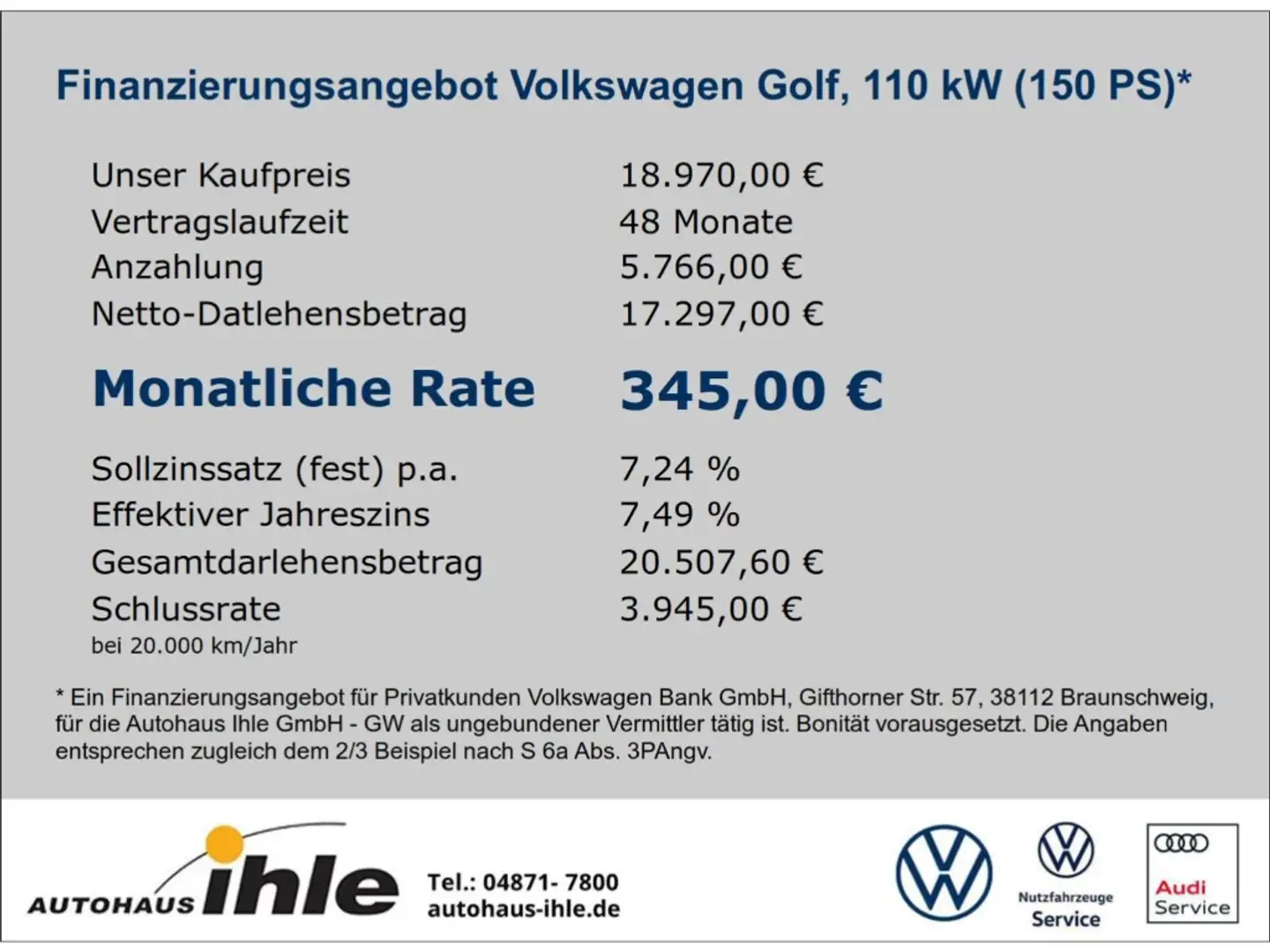 Volkswagen Golf VII Highline 2,0 TDI DSG PANO.DACH+R-FAHRKAMERA+AC Noir - 2
