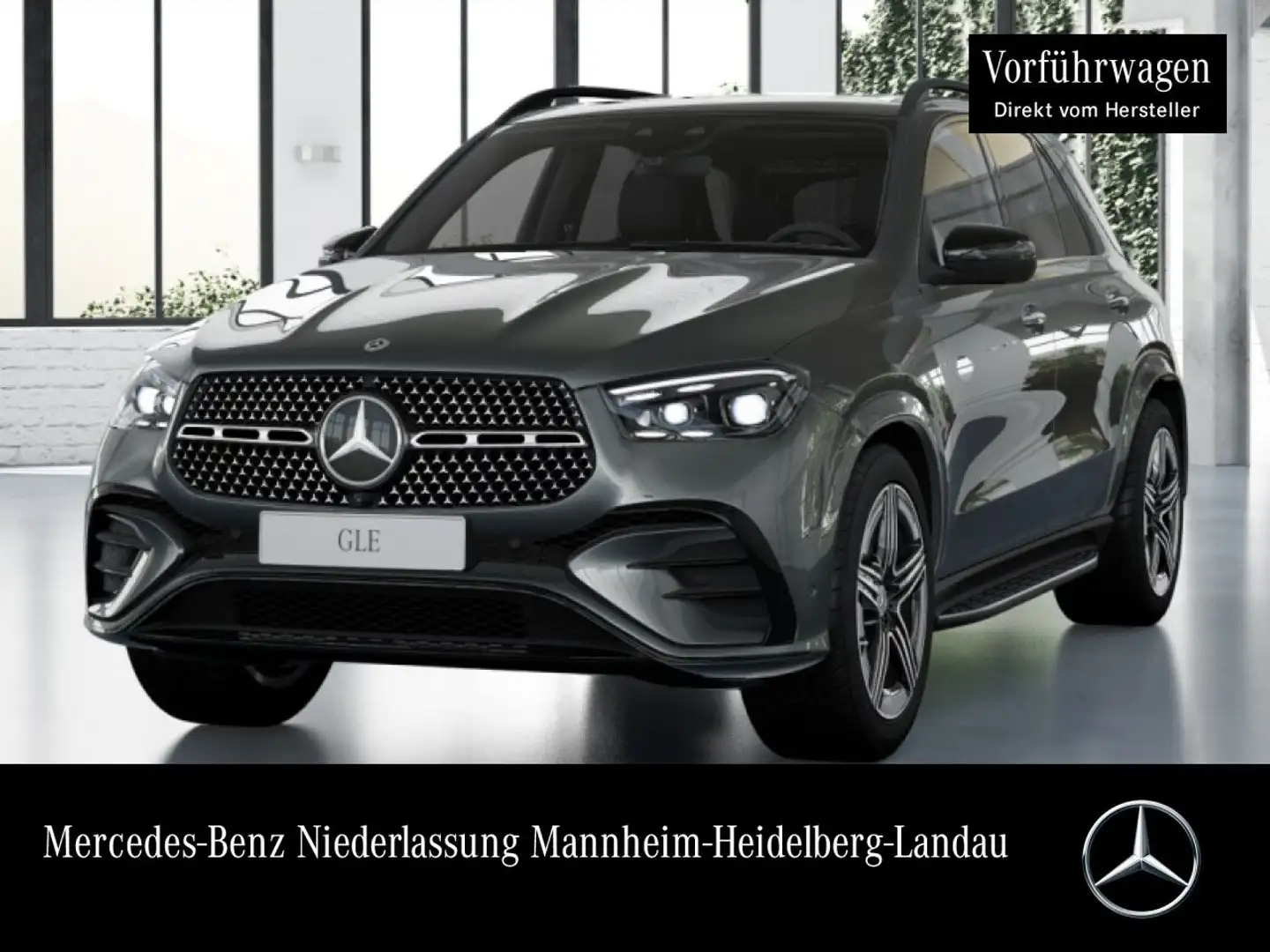 Mercedes-Benz GLE 450 d 4M AMG+NIGHT+PANO+360+AHK+MULTIBEAM+SPUR Grau - 1