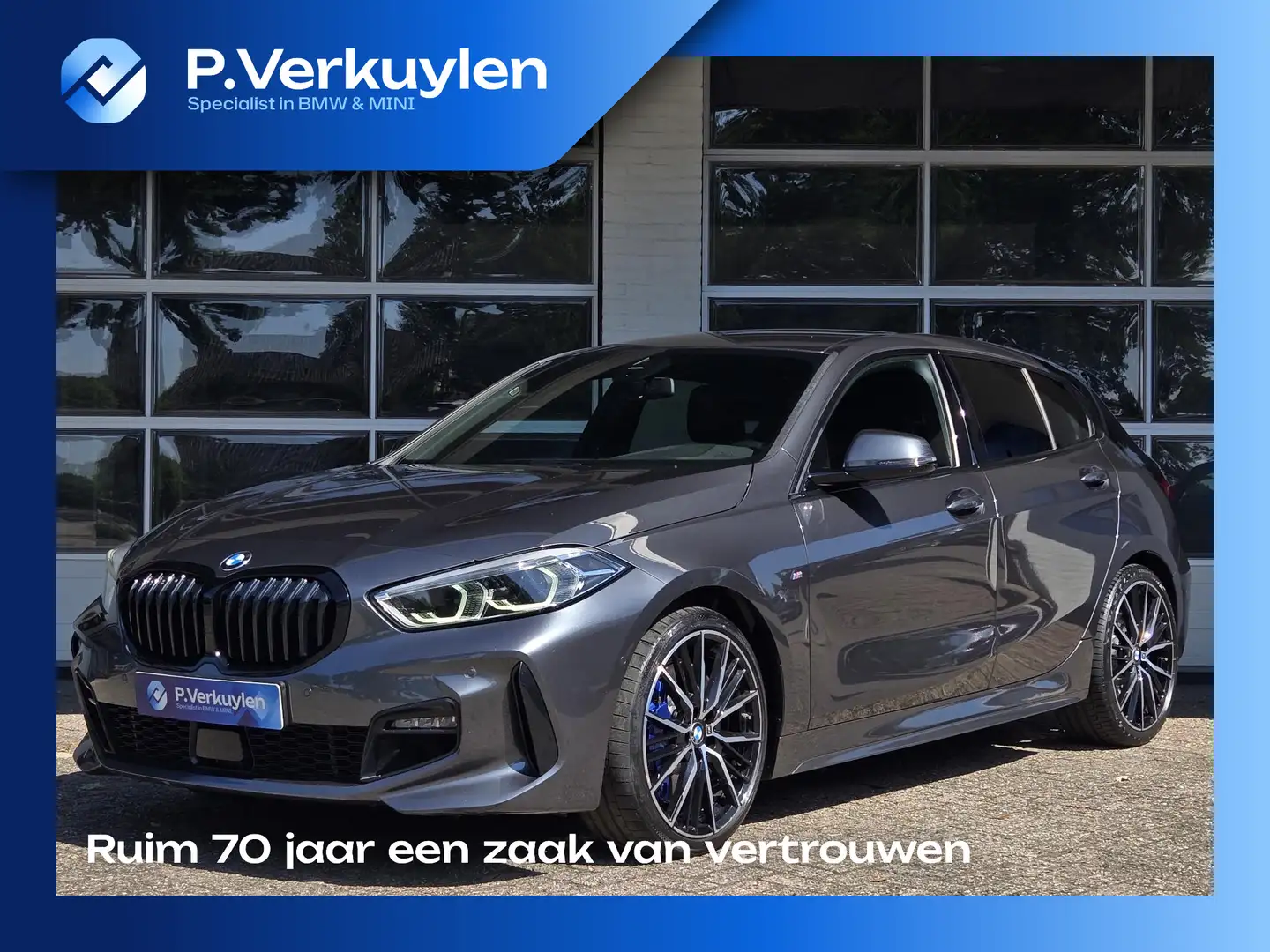 BMW 118 1-serie 118i High Executive Edition M SPORT | 19 I Gris - 1